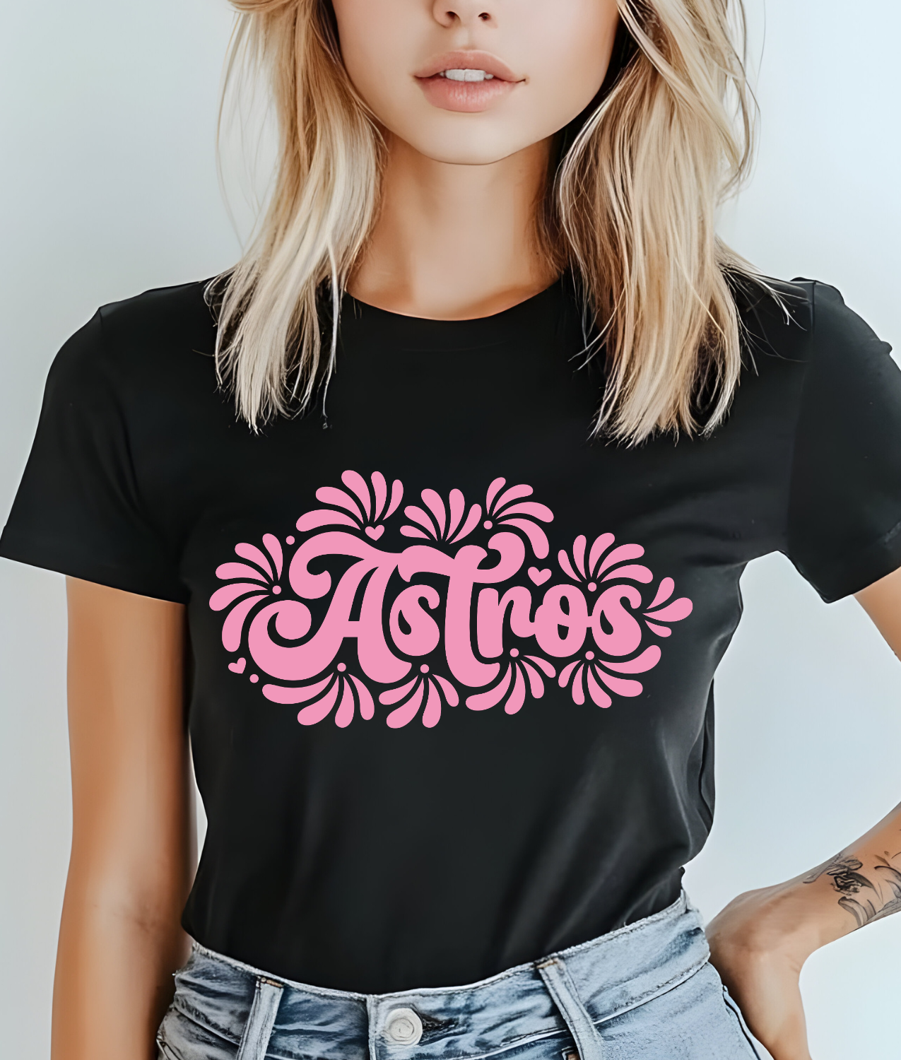 Astros Talavera Pink DTF Transfer