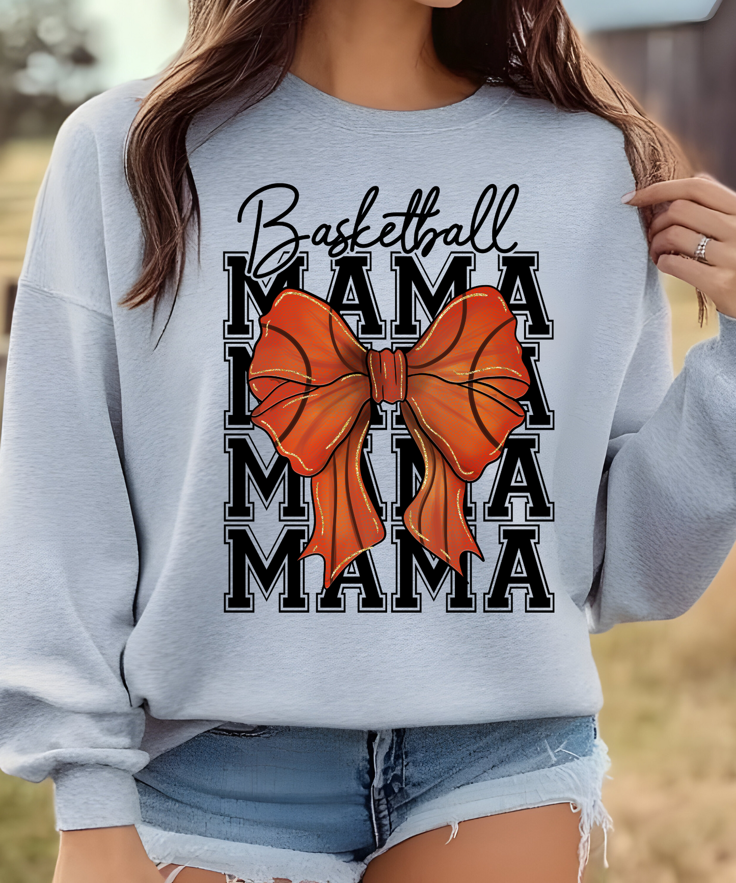 Basketball Mama Bow DTF