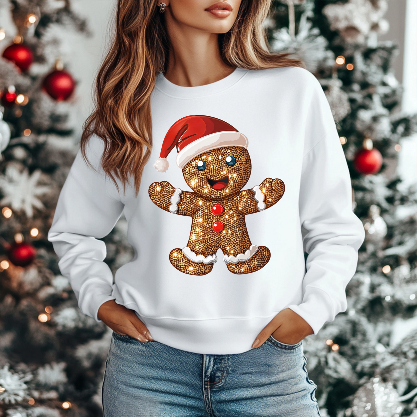 Bling Gingerbread Man DTF