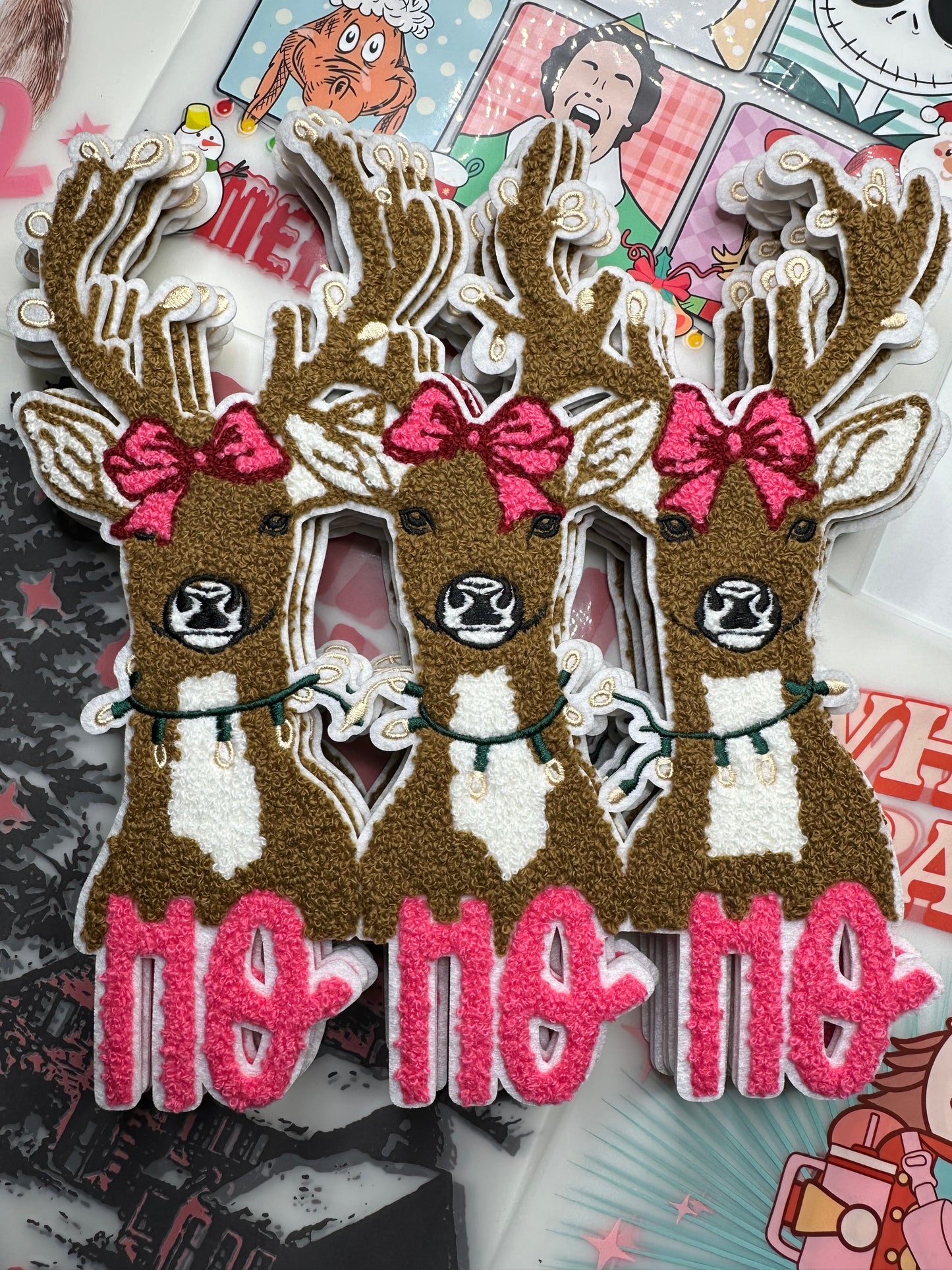 Reindeer Chenille Patch