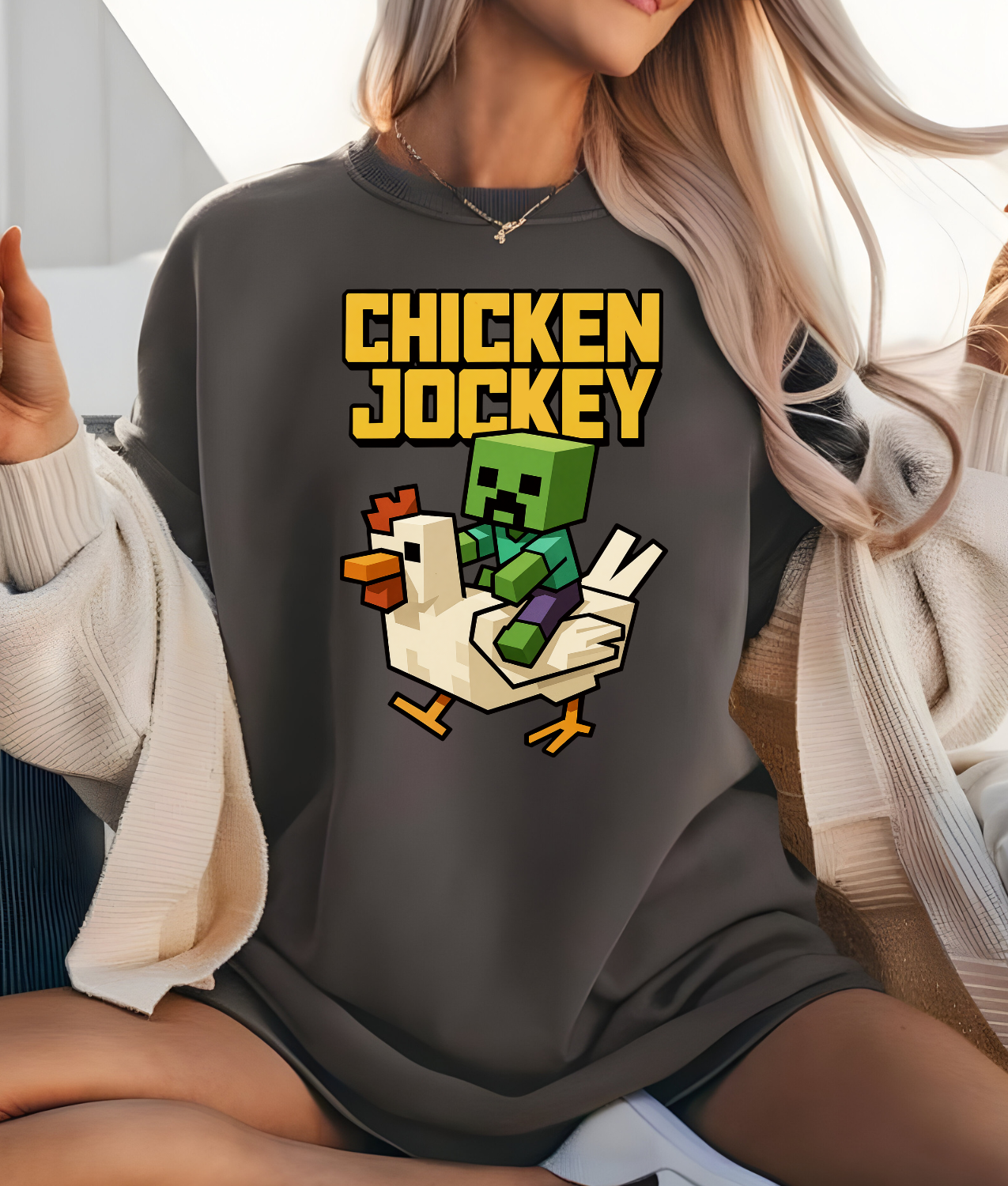 Chicken Jockey DTF Transfer