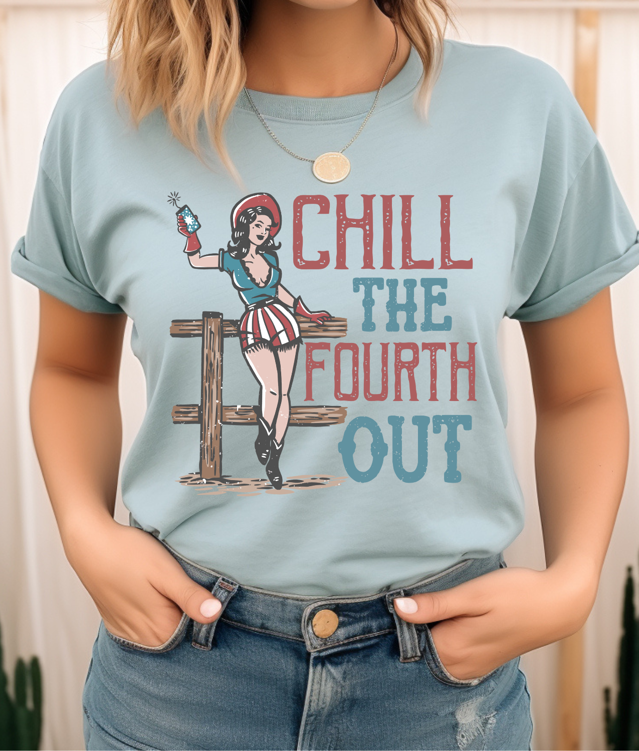 Chill the Fourth Out DTF Transfer