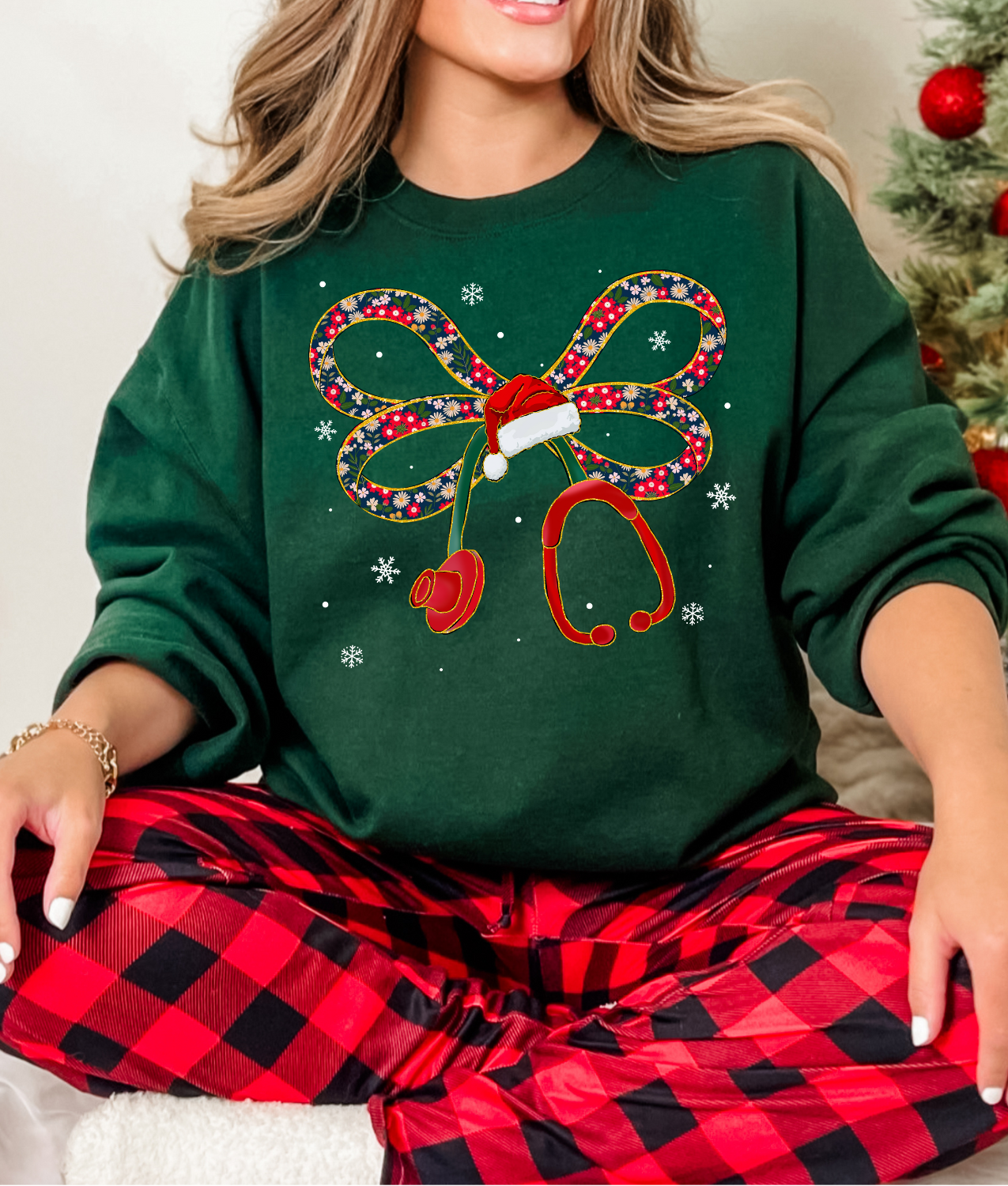 Christmas Stethoscope DTF Transfer