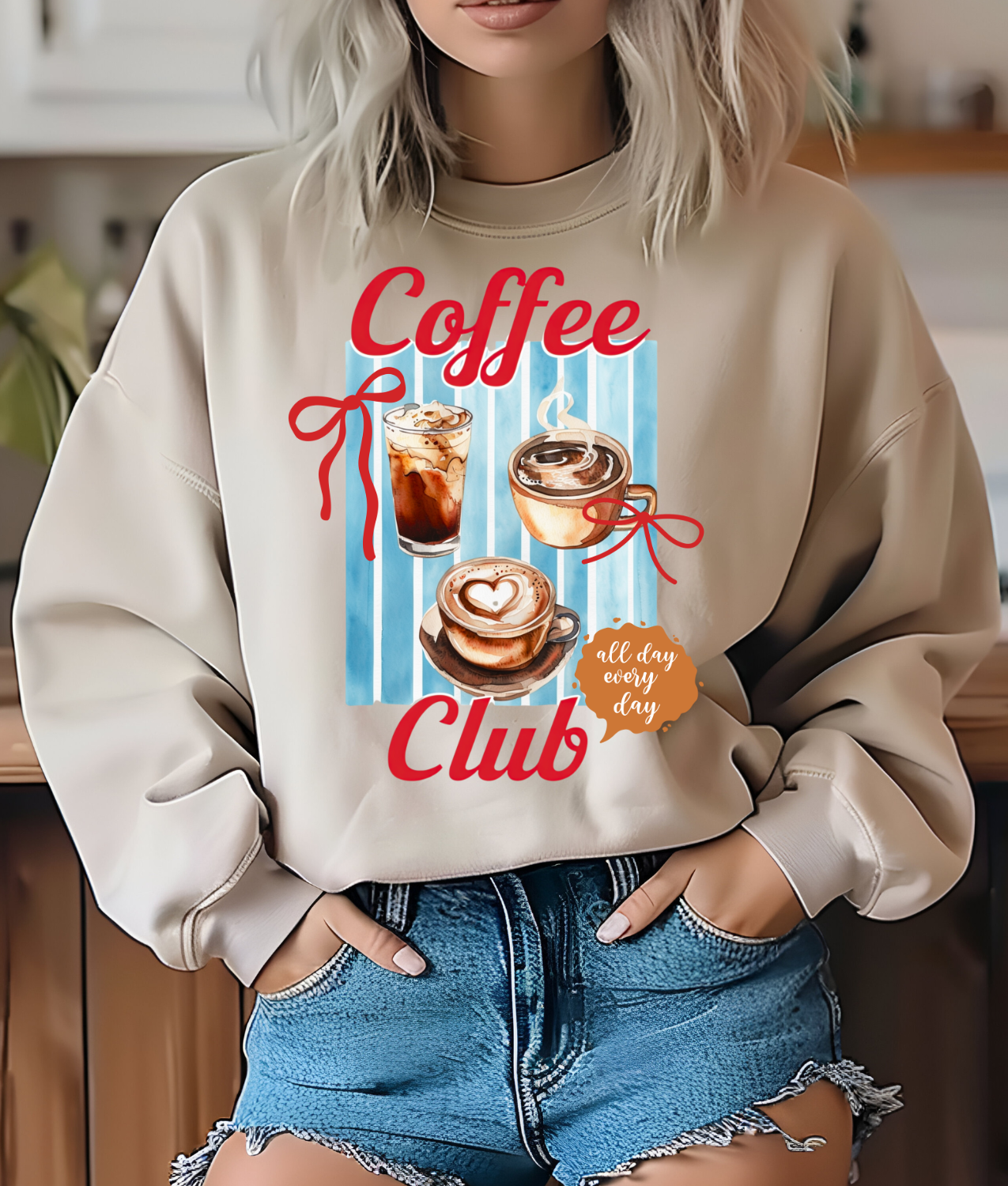 Coffee Club DTF Transfer