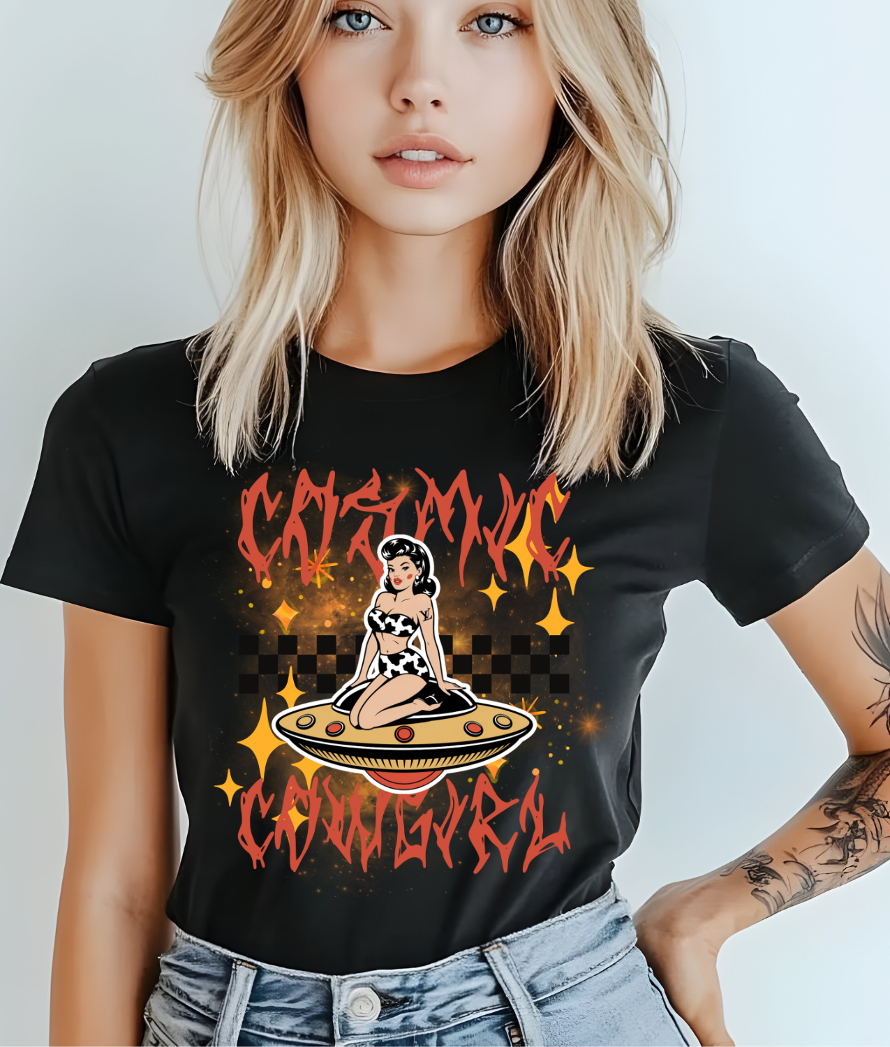 Cosmic Cowgirl DTF
