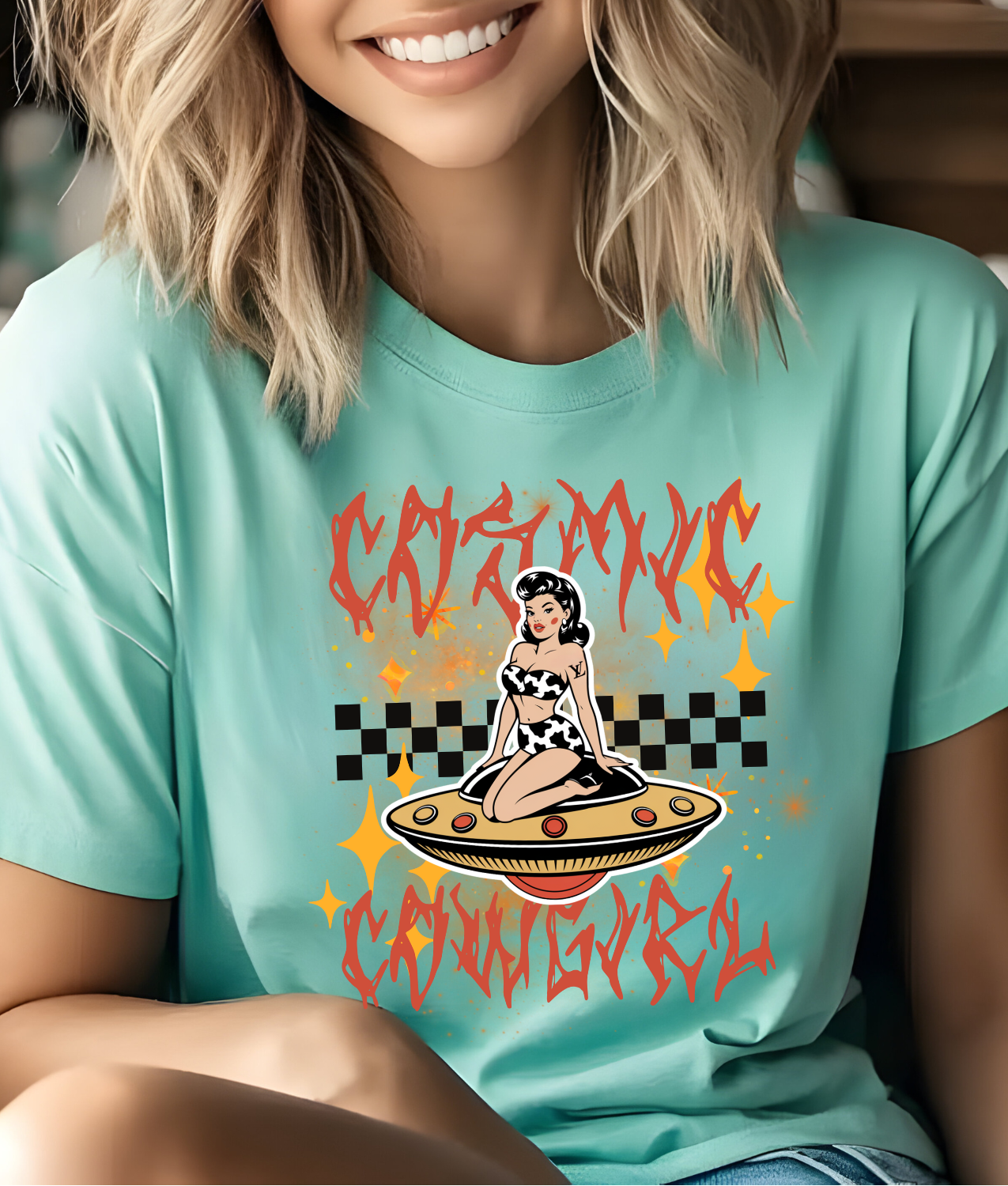 Cosmic Cowgirl DTF