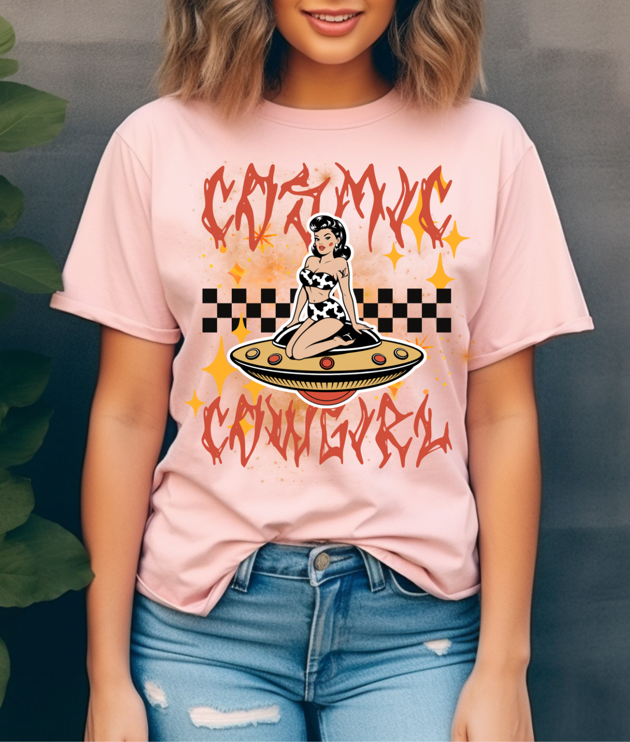 Cosmic Cowgirl DTF