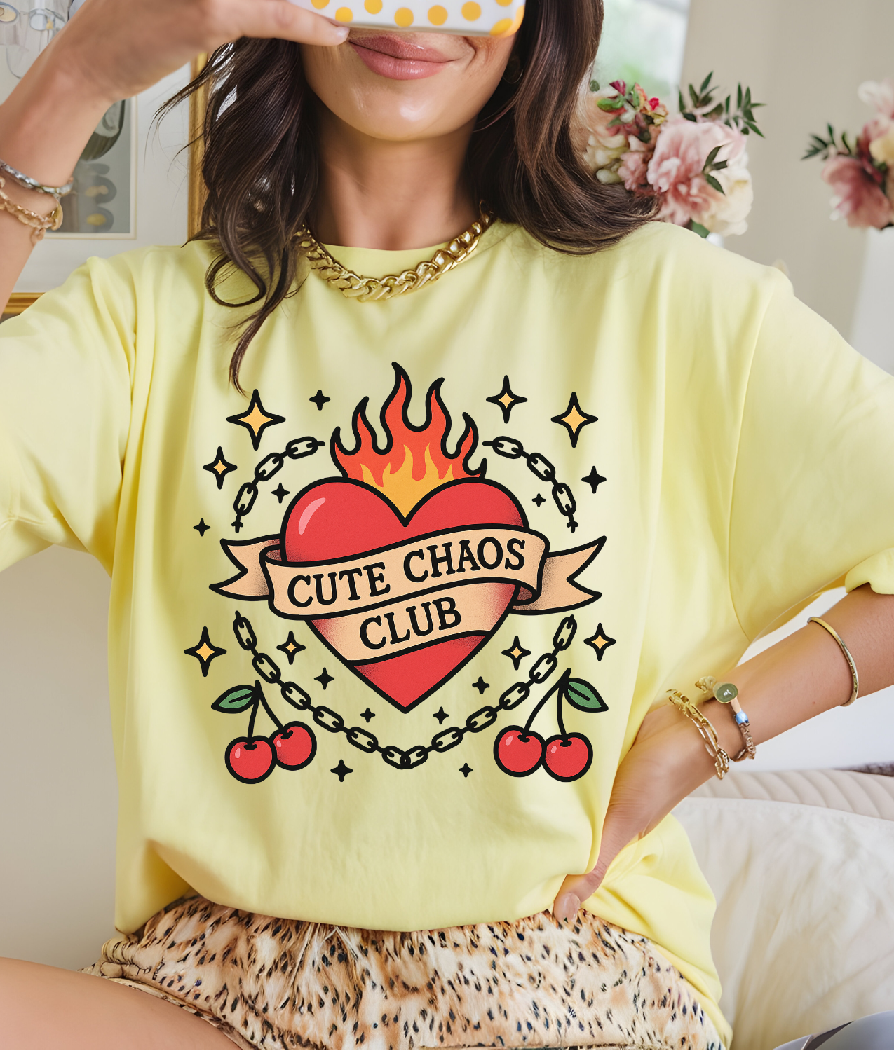 Cute Chaos Club DTF Transfer