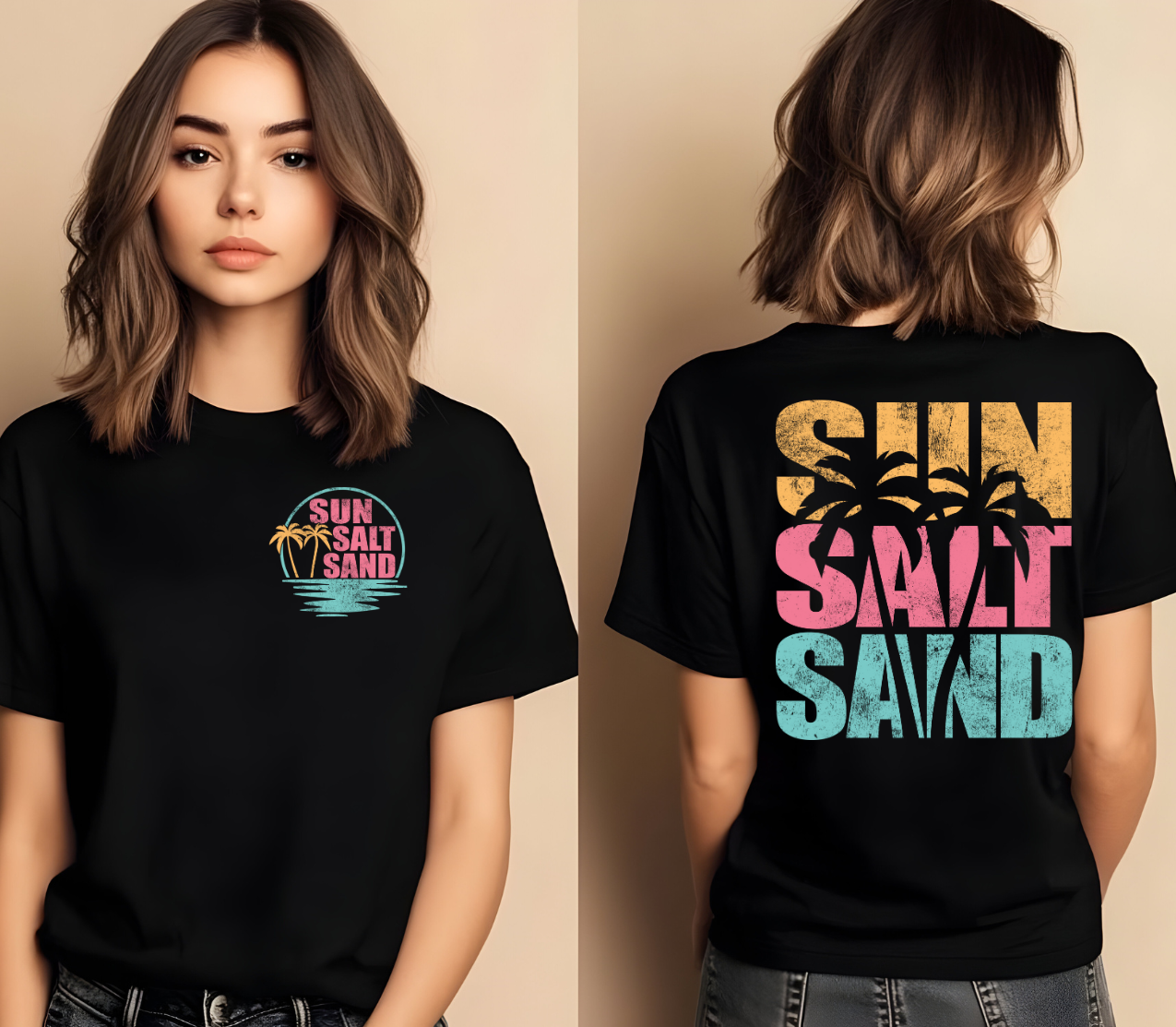 Distressed Sun Salt Sand DTF POCKET INCLUDED