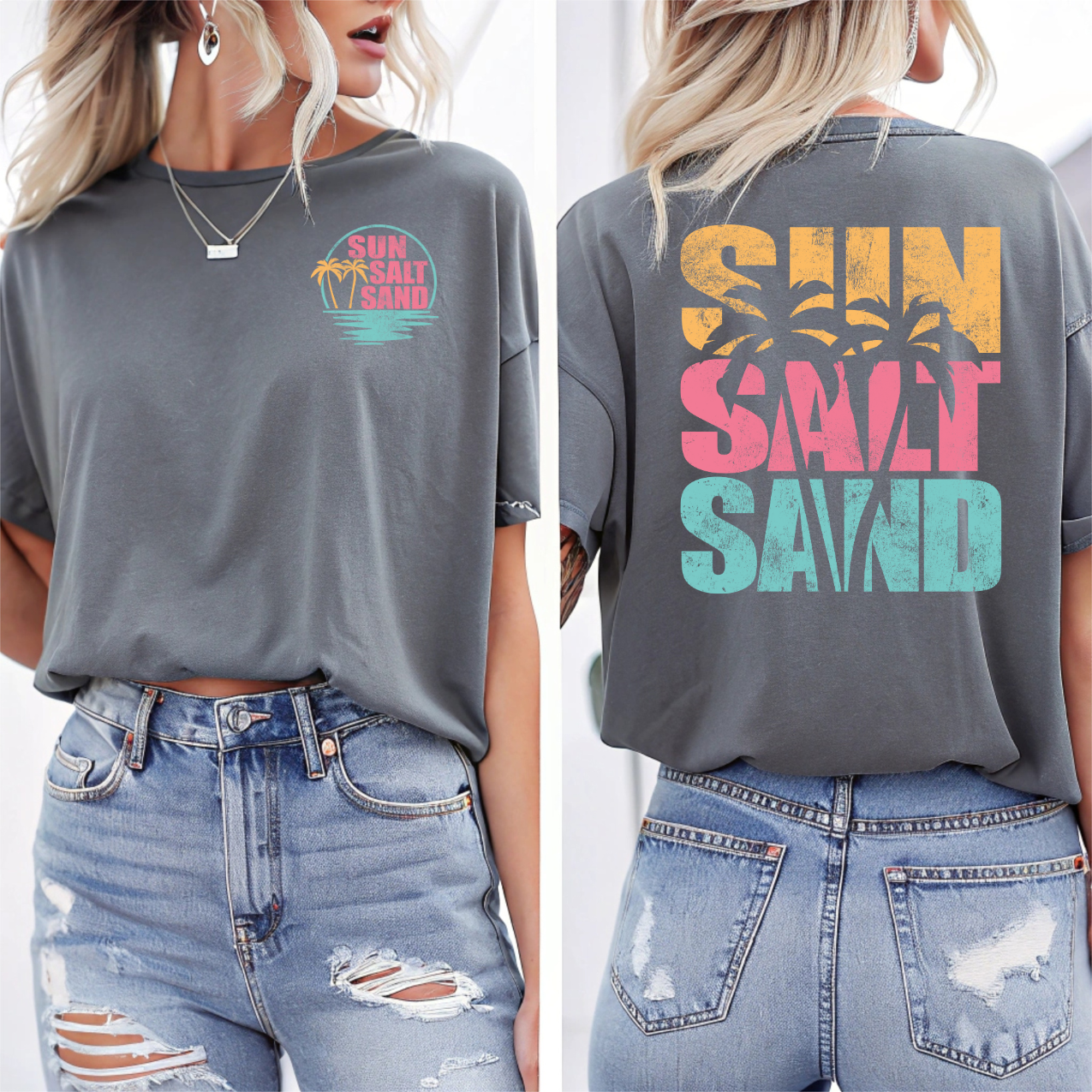 Distressed Sun Salt Sand DTF POCKET INCLUDED