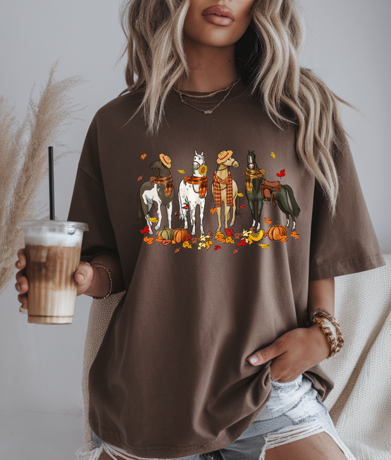 Fall Horsies DTF Transfer