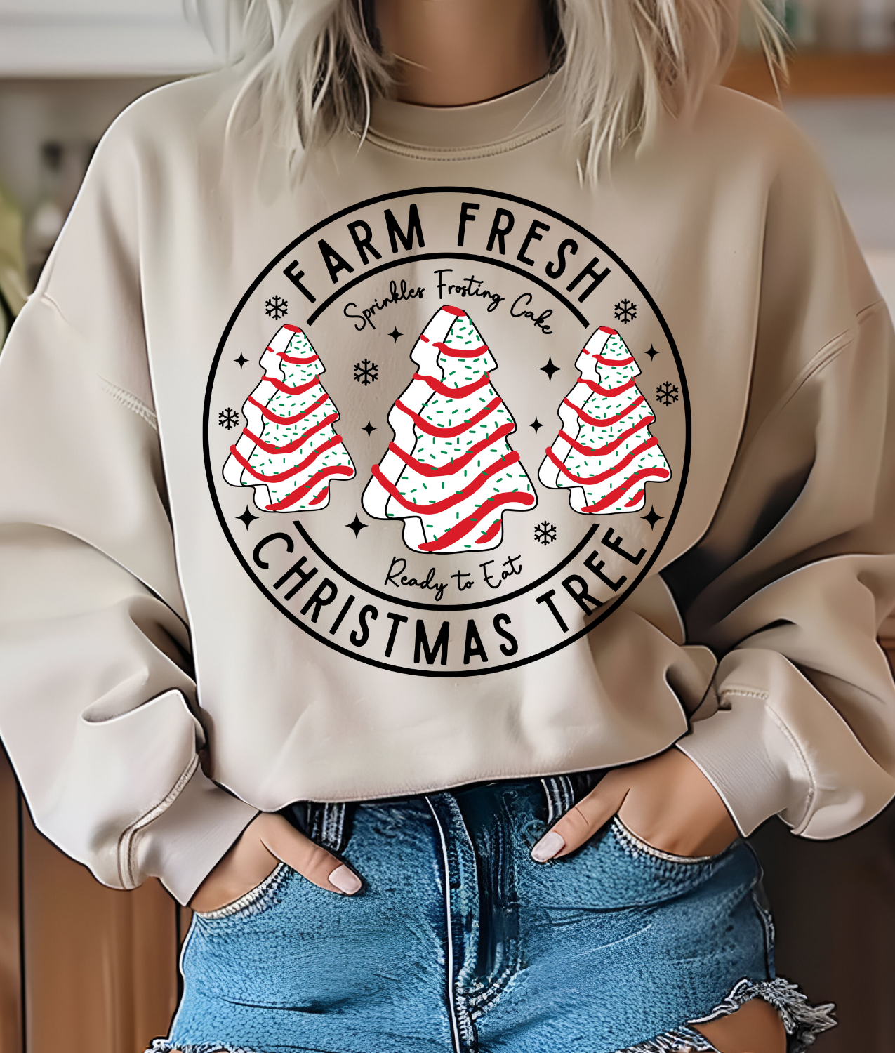 Farm Fresh Christmas Tree Cakes DTF Transfer