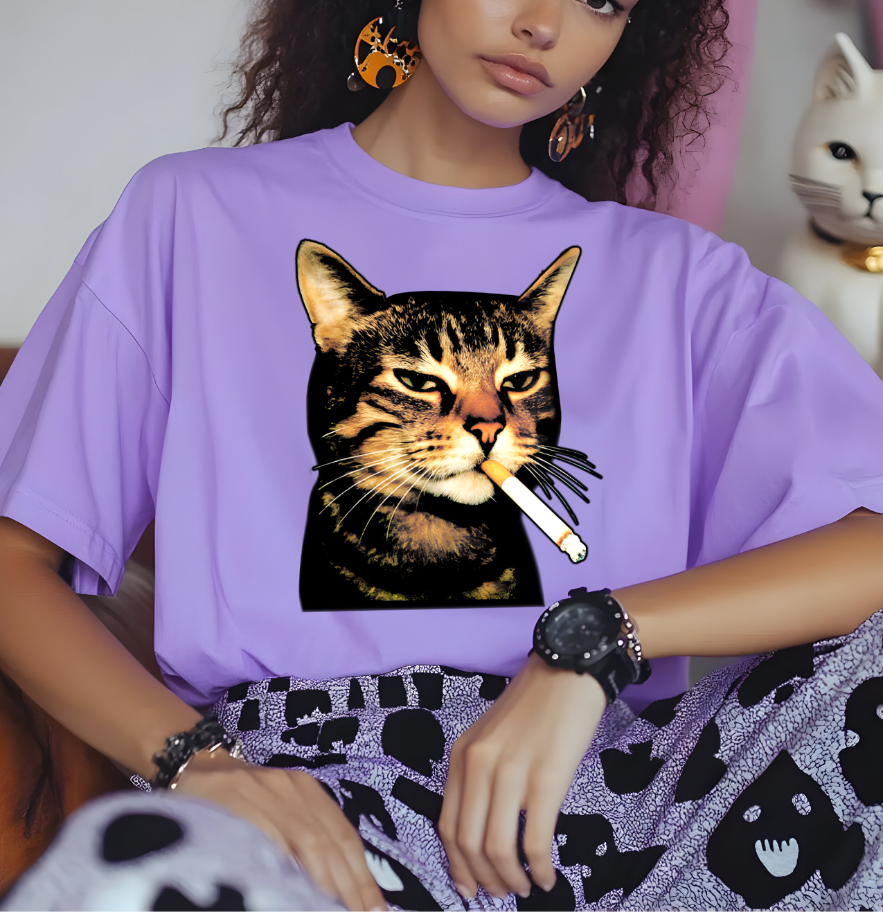 Fed Up Cat Meme DTF Transfer