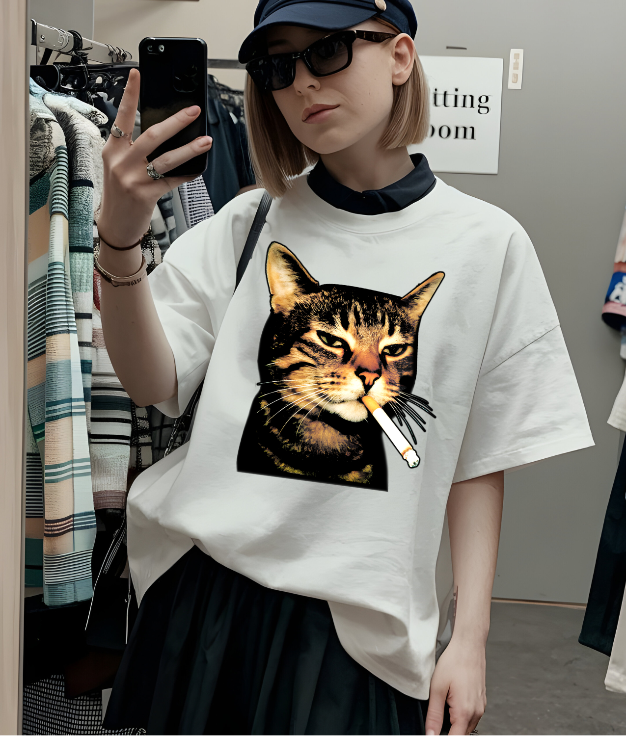 Fed Up Cat Meme DTF Transfer