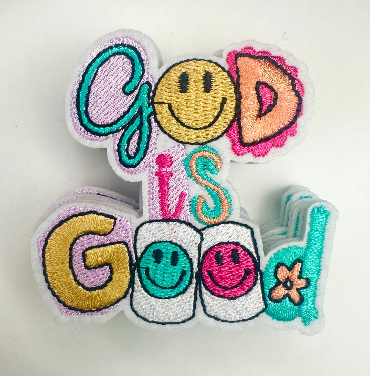 God is Good SMALL Embroidered Patch