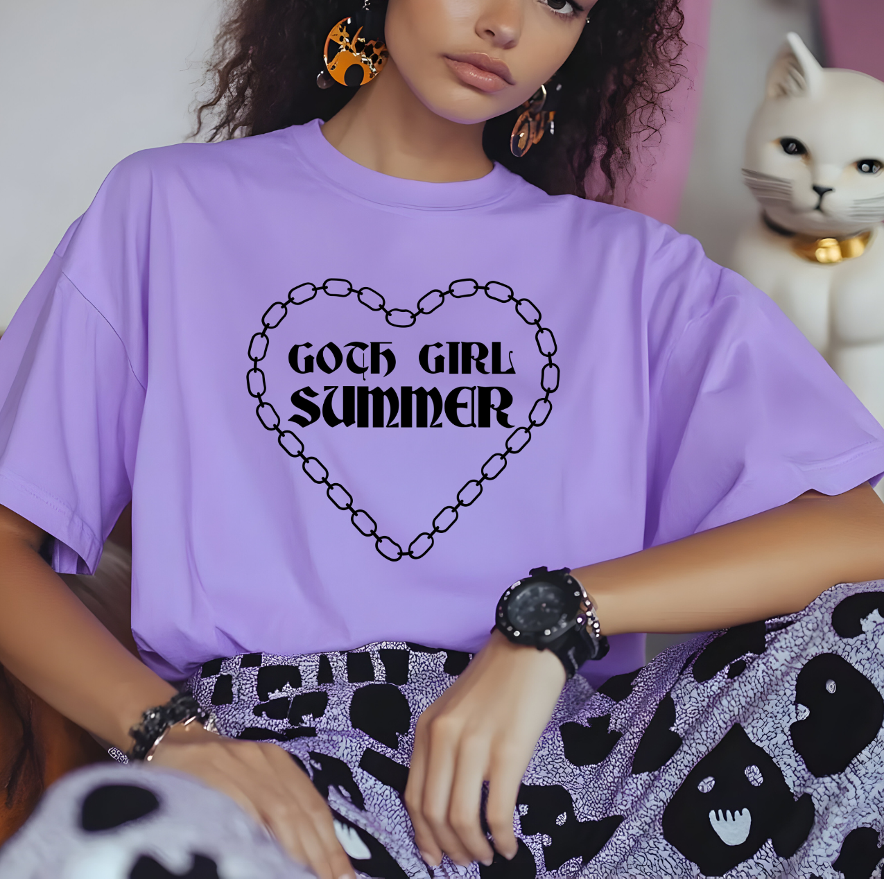 Goth Girl Summer DTF Transfer