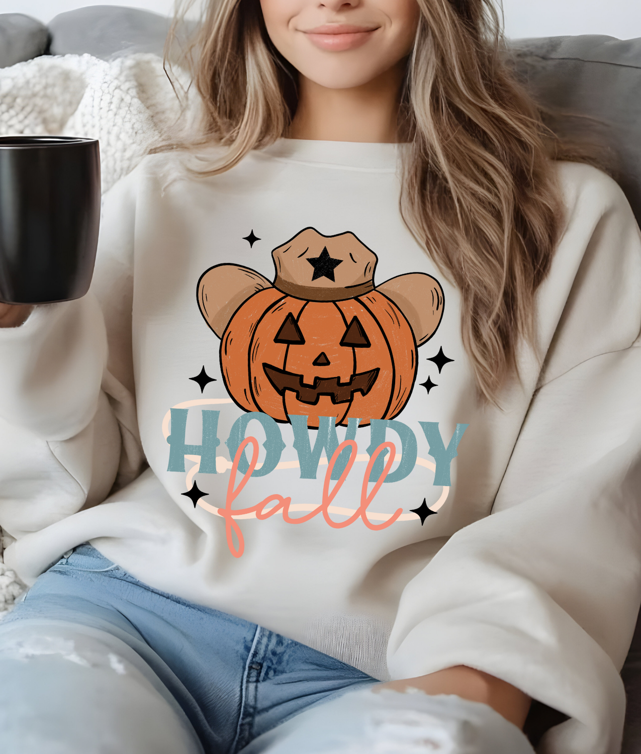 Howdy Fall Pumpkin DTF Transfer