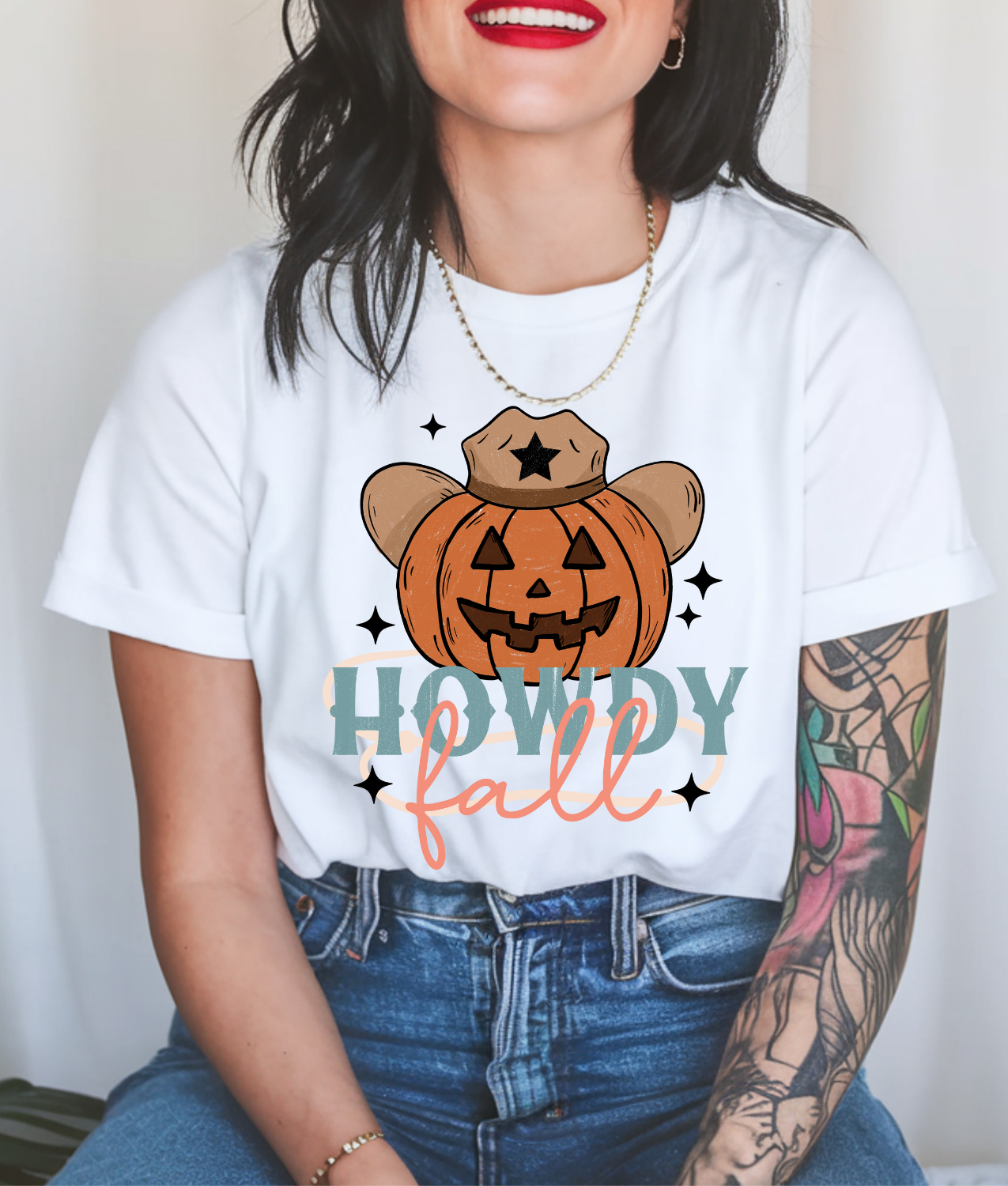Howdy Fall Pumpkin DTF Transfer