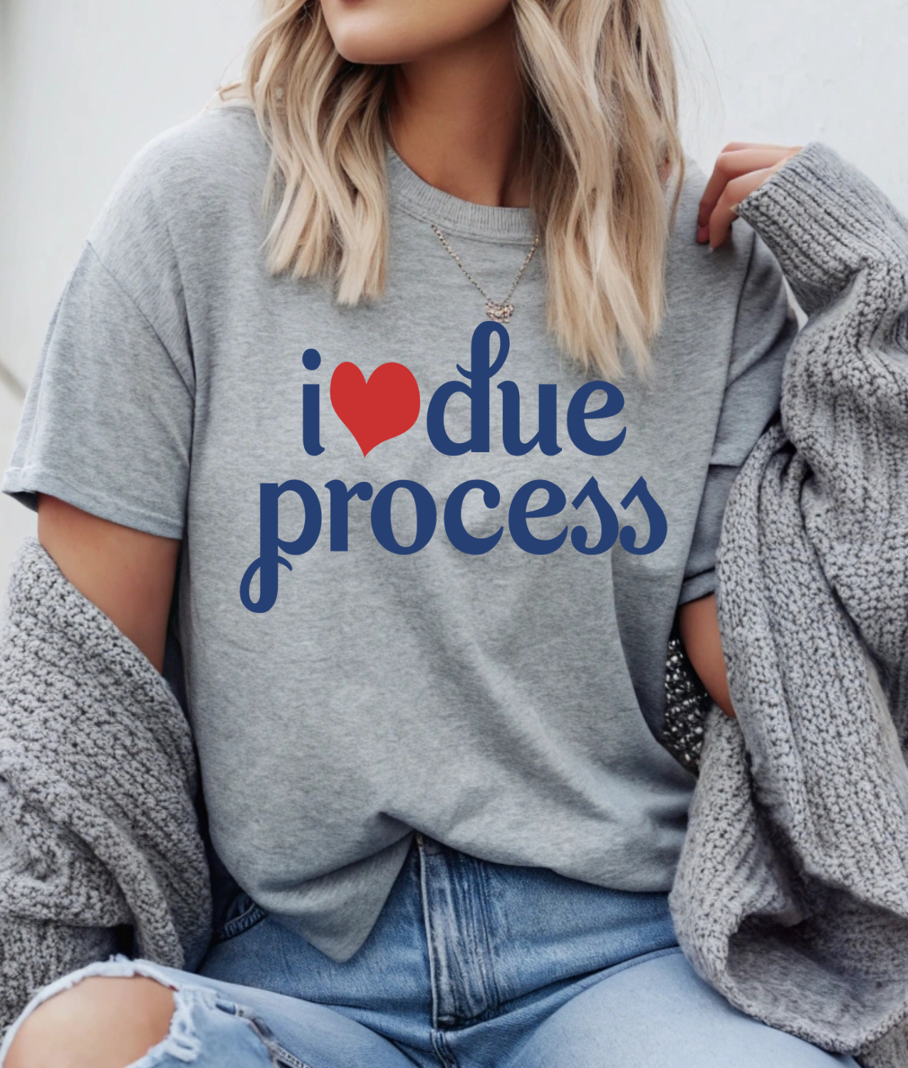 I Love Due Process DTF Transfer