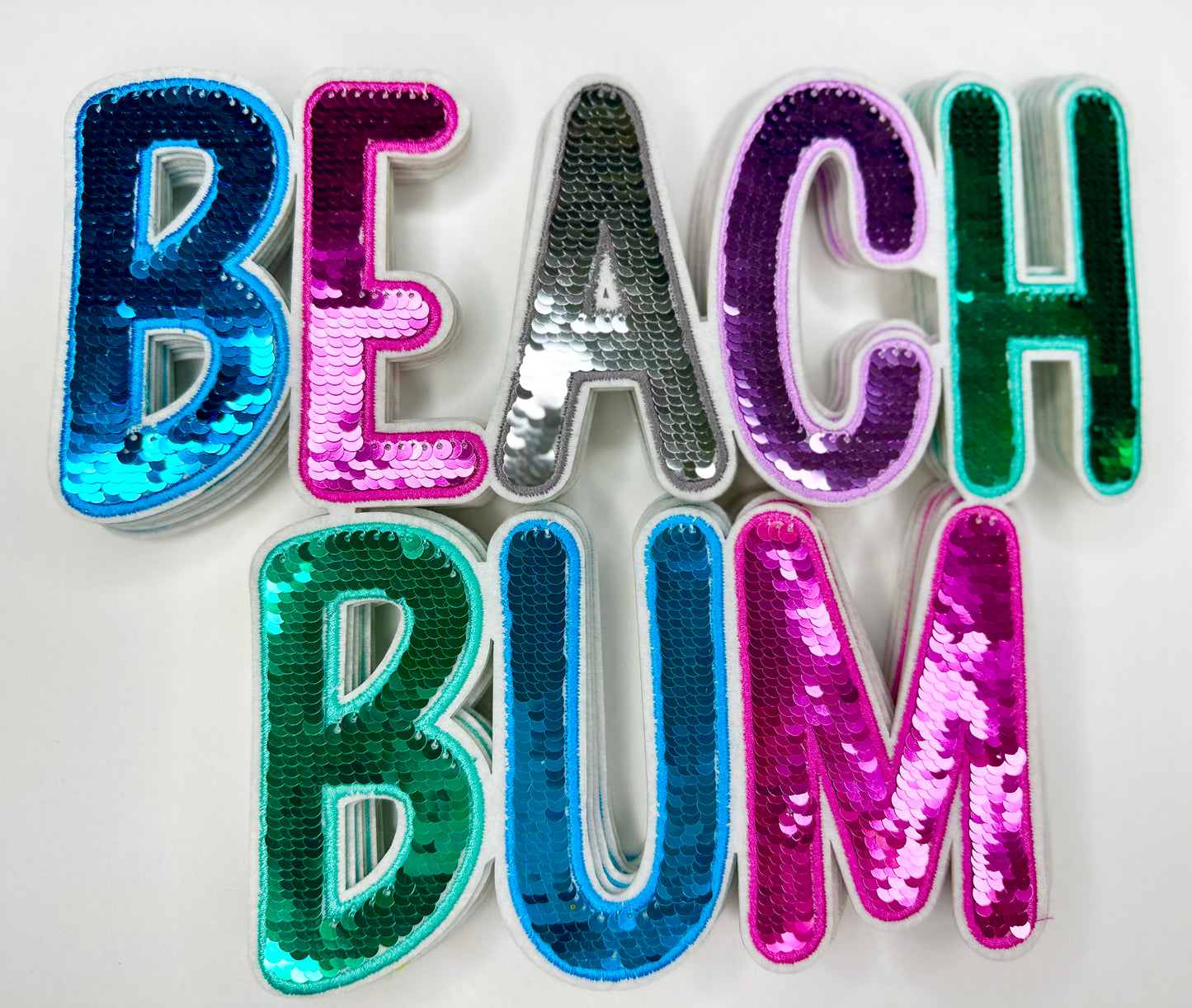 Beach Bum Sequin Patch
