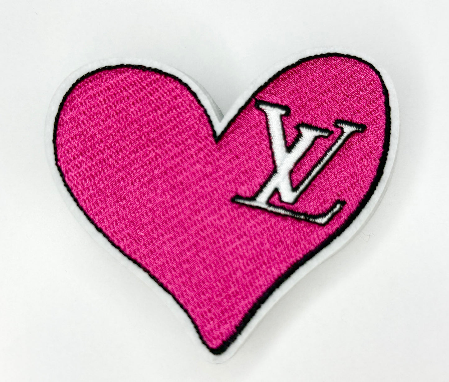 LV Heart SMALL Embroidered Patch