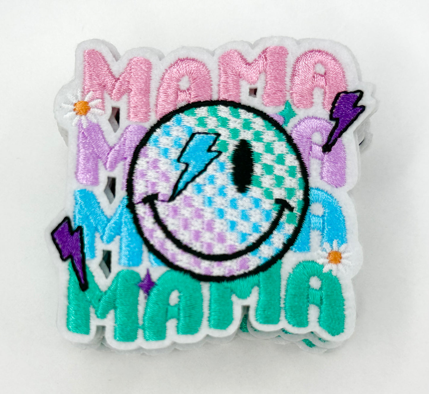 Pastel Mama SMALL Embroidered Patch