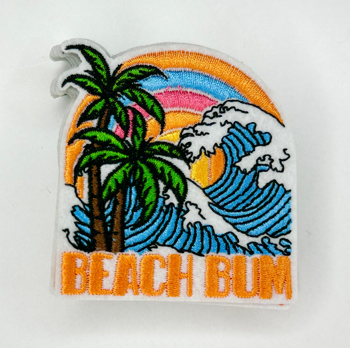 Beach Bum SMALL Embroidered Patch