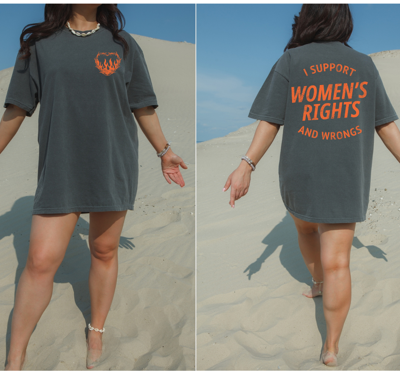 I Support Women's Rights and Wrongs DTF Transfer POCKET INCLUDED
