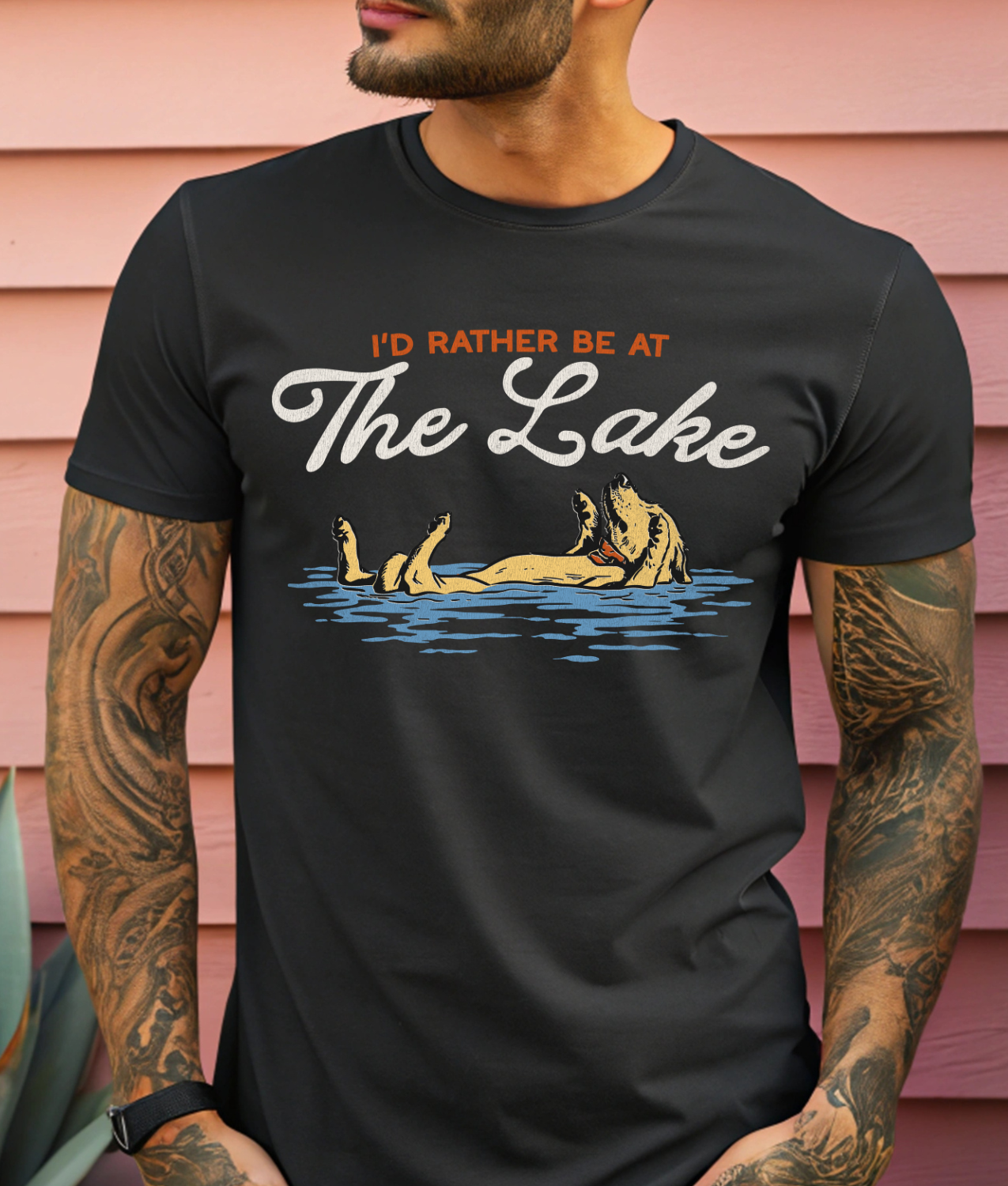 I'd Rather Be At The Lake Pup DTF Transfer