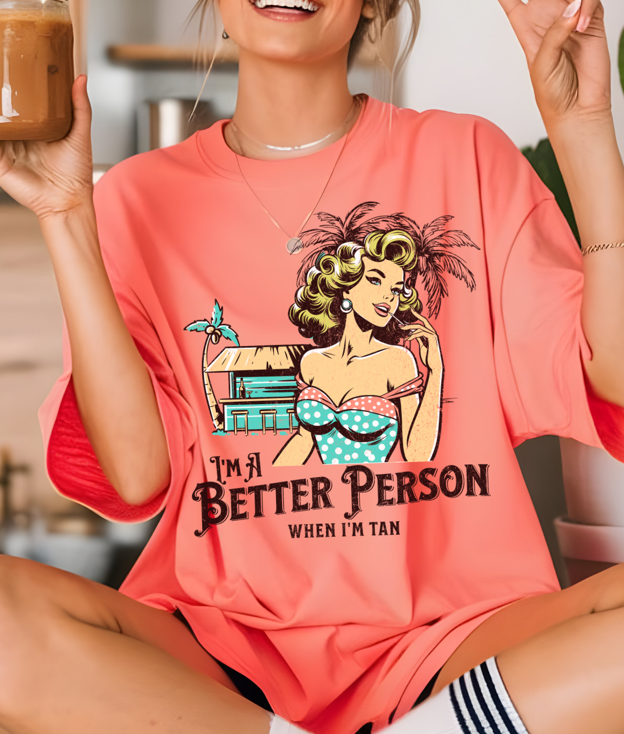 Better Person When I'm Tan DTF