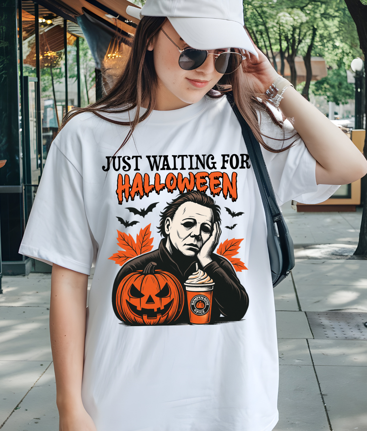 Just Waiting for Halloween DTF Transfer