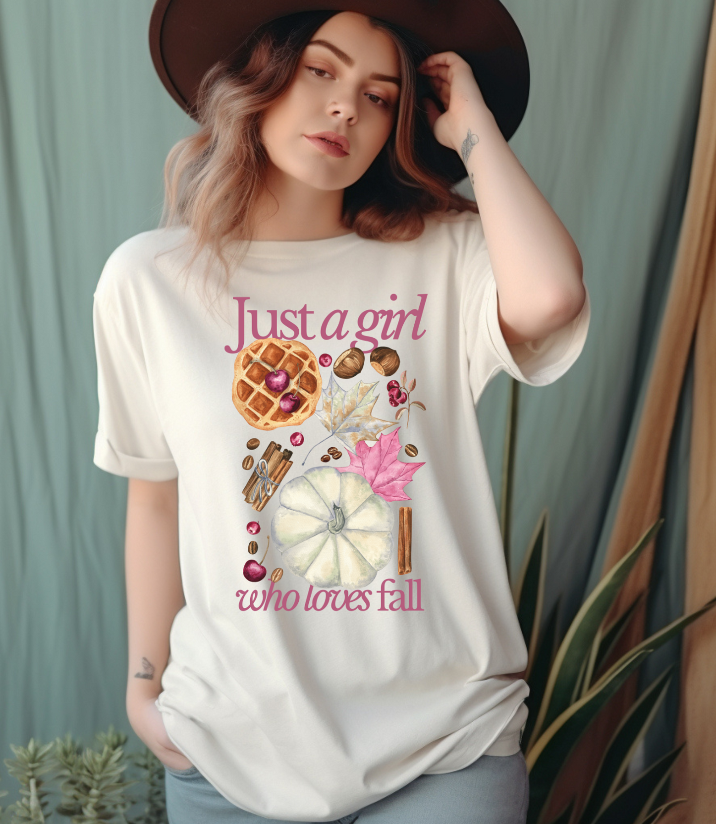 Just a Girl Who Loves Fall DTF