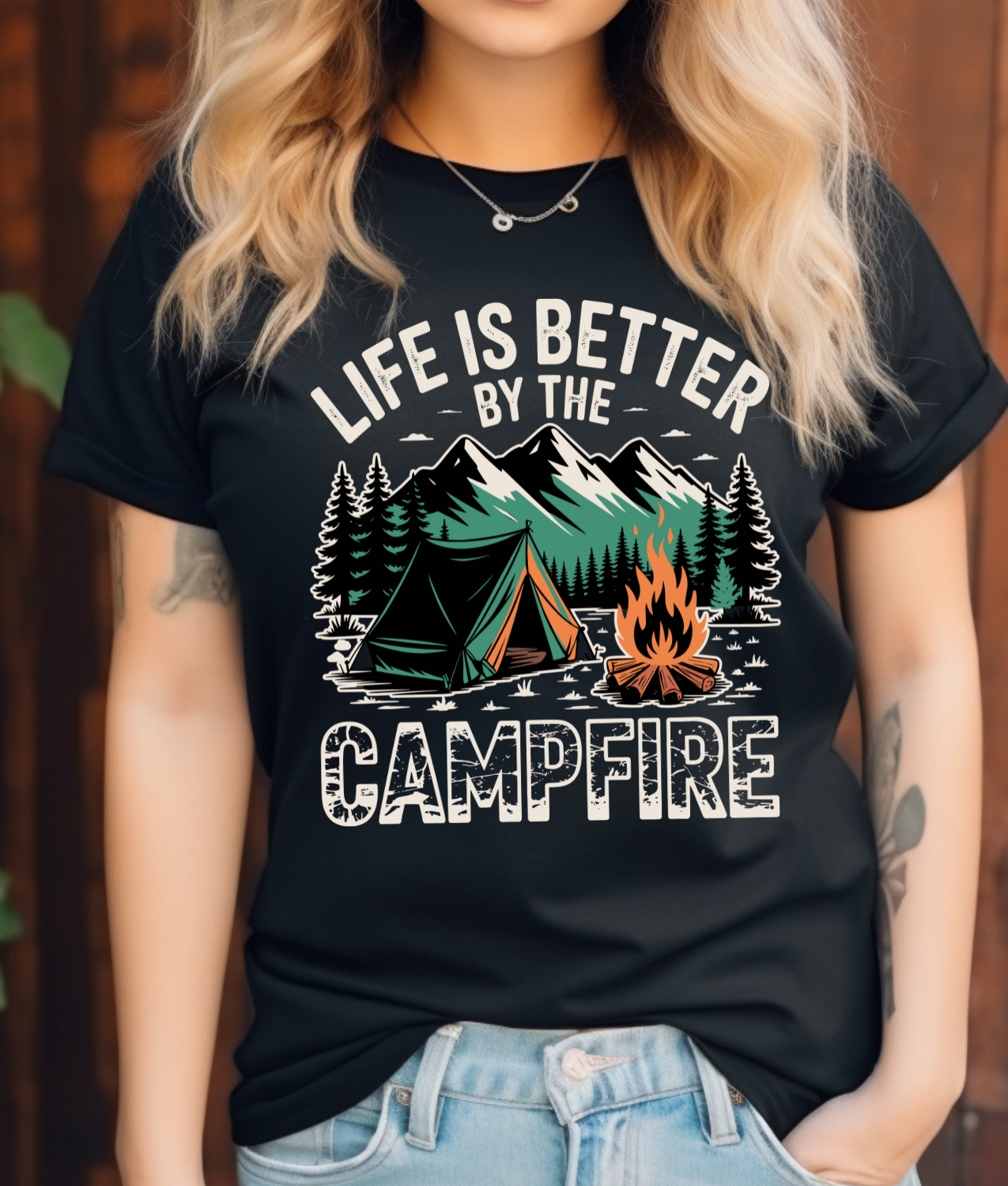 Life is Better by the Campfire DTF Transfer