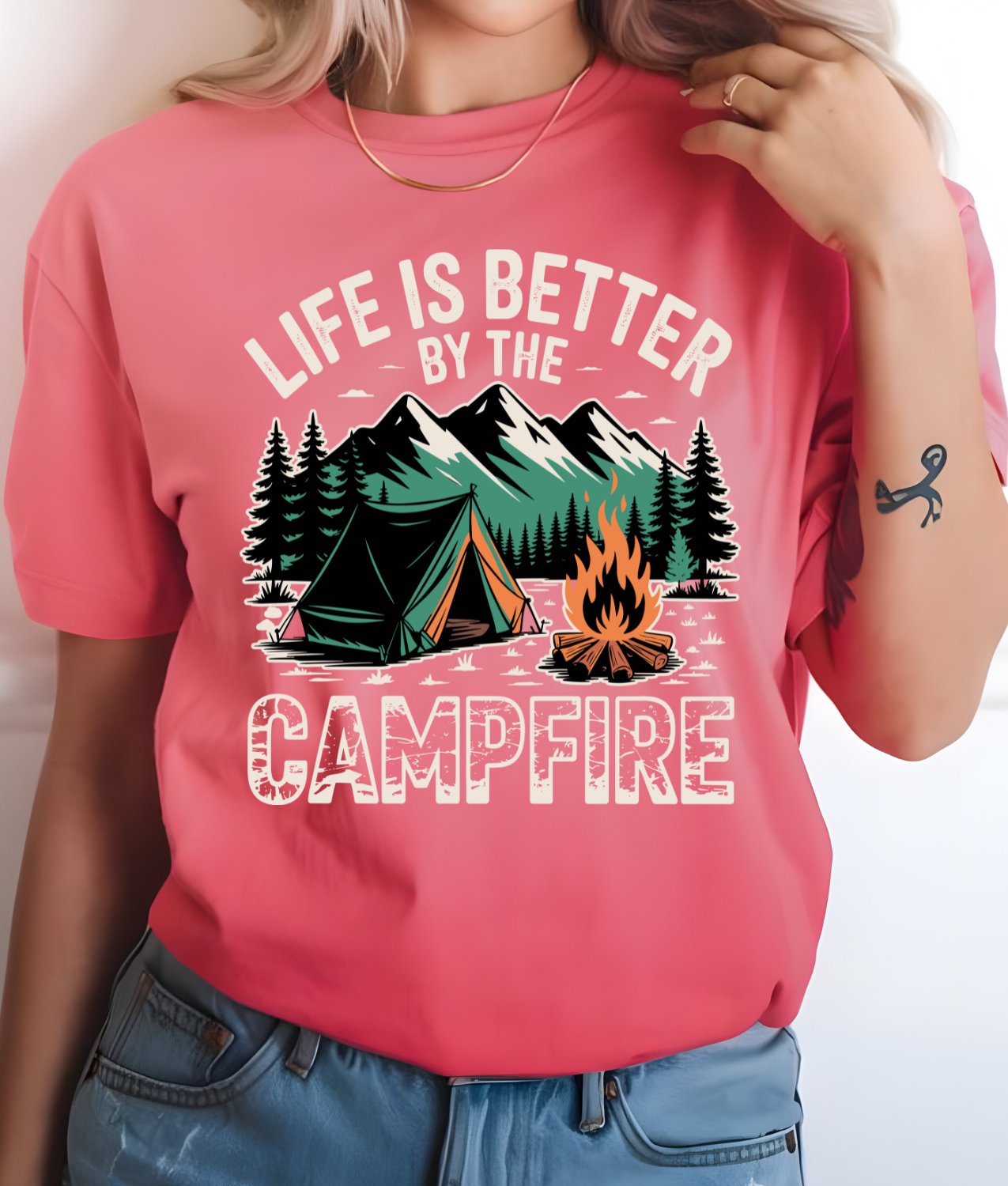Life is Better by the Campfire DTF Transfer
