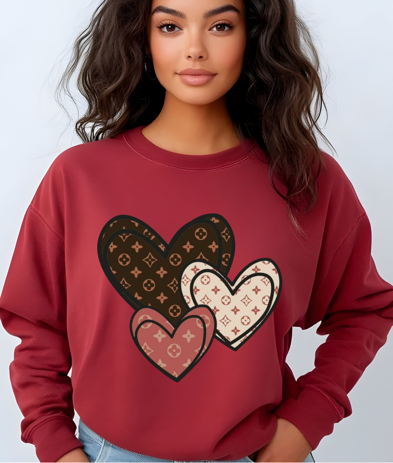 Luxury Hearts DTF Transfer