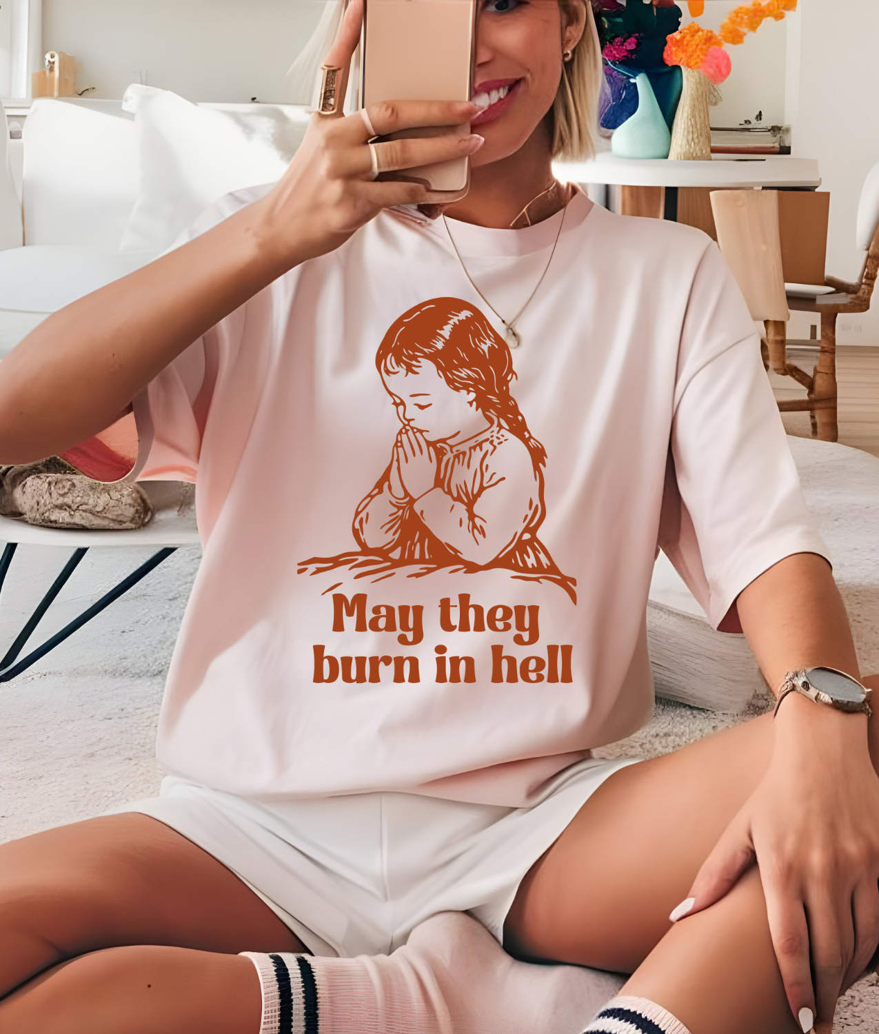 May they Burn in Hell DTF Transfer