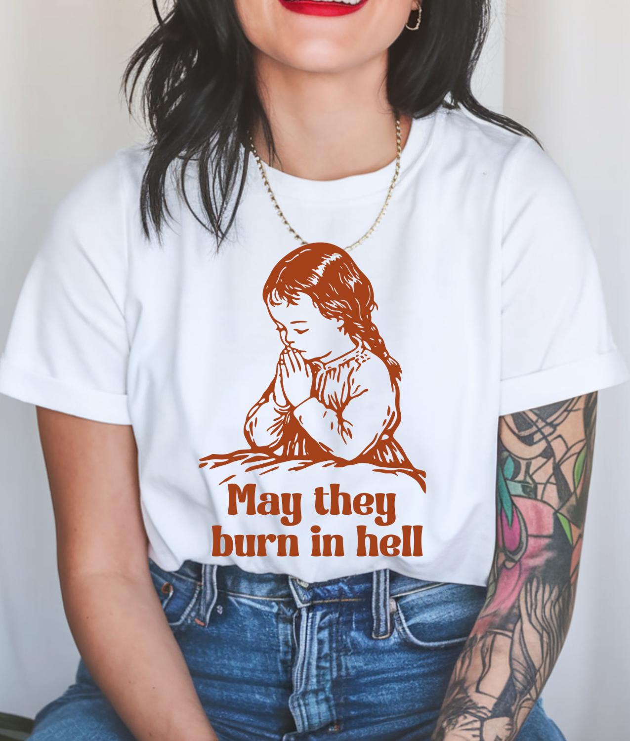 May they Burn in Hell DTF Transfer