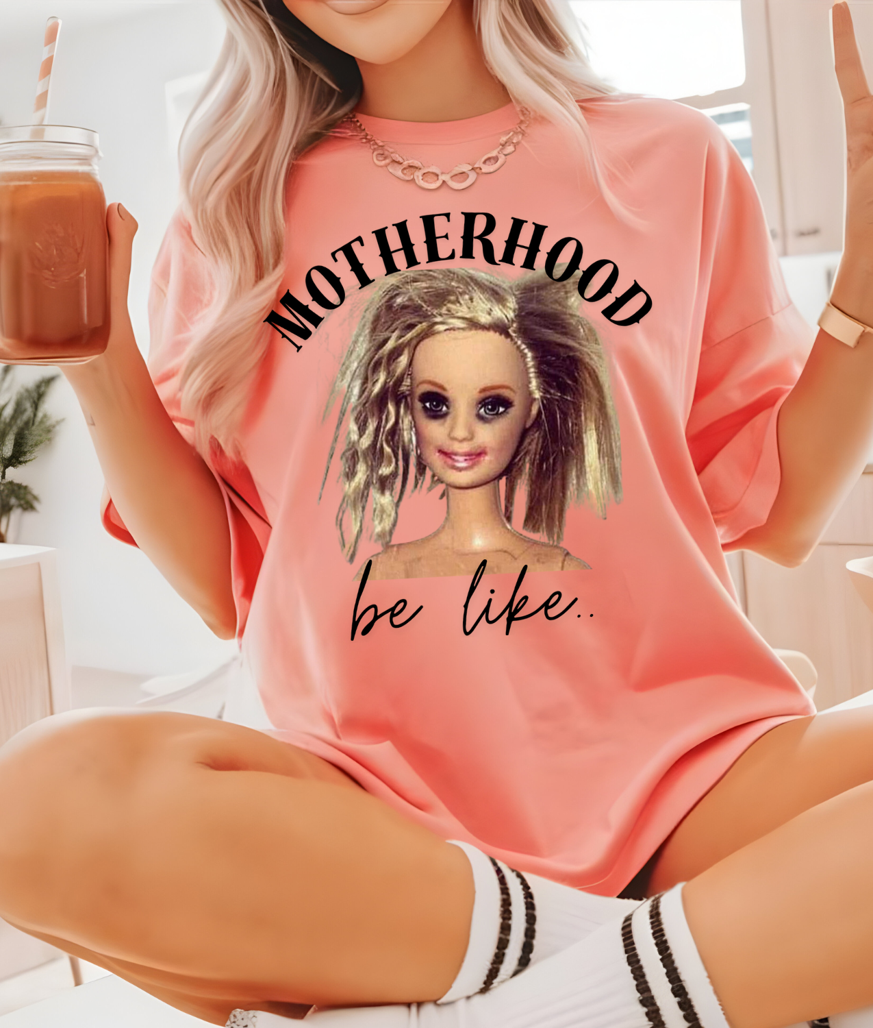 Motherhood Be Like DTF Transfer