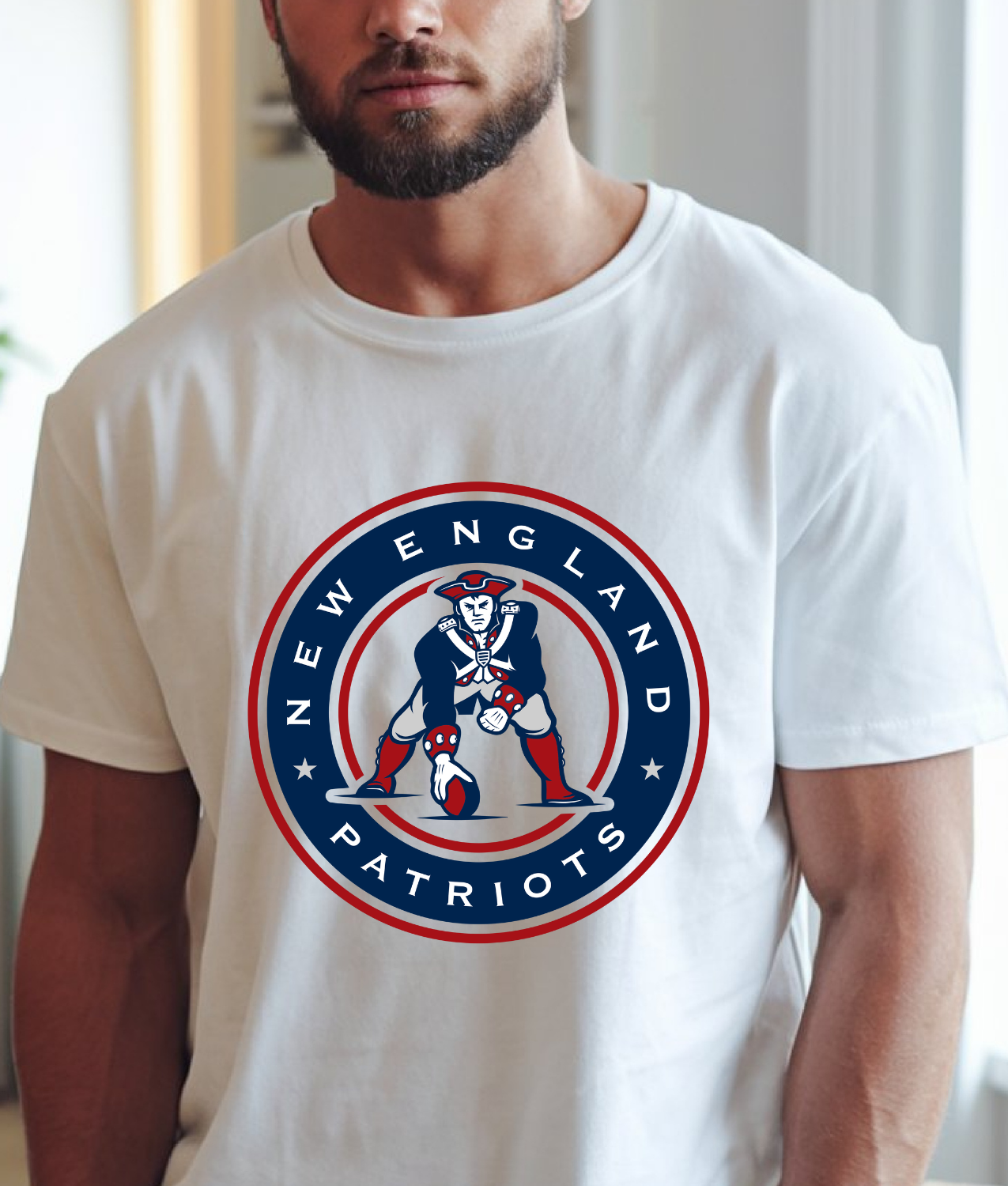 New England Circle DTF Transfer