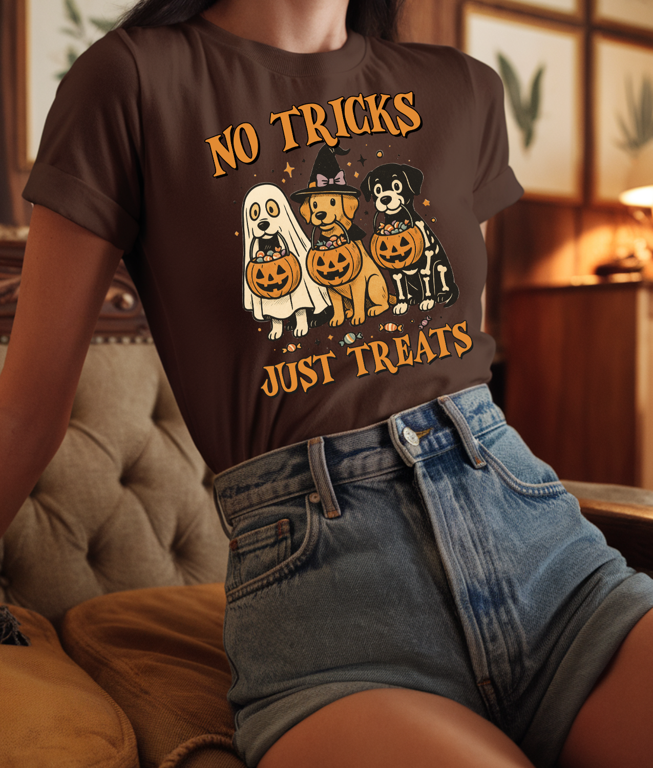 No Tricks Just Treats DTF Transfer
