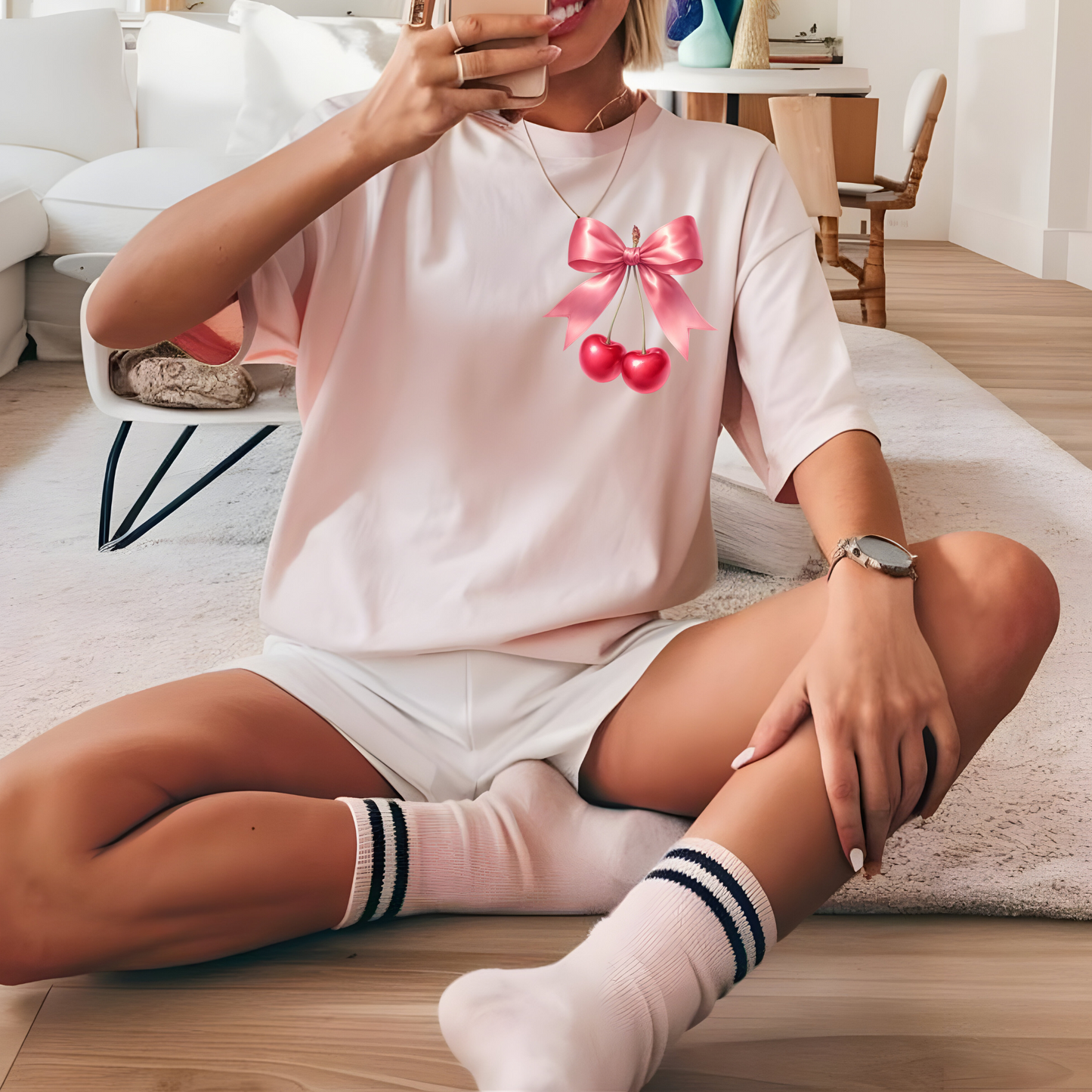 POCKET Cherry Bow DTF