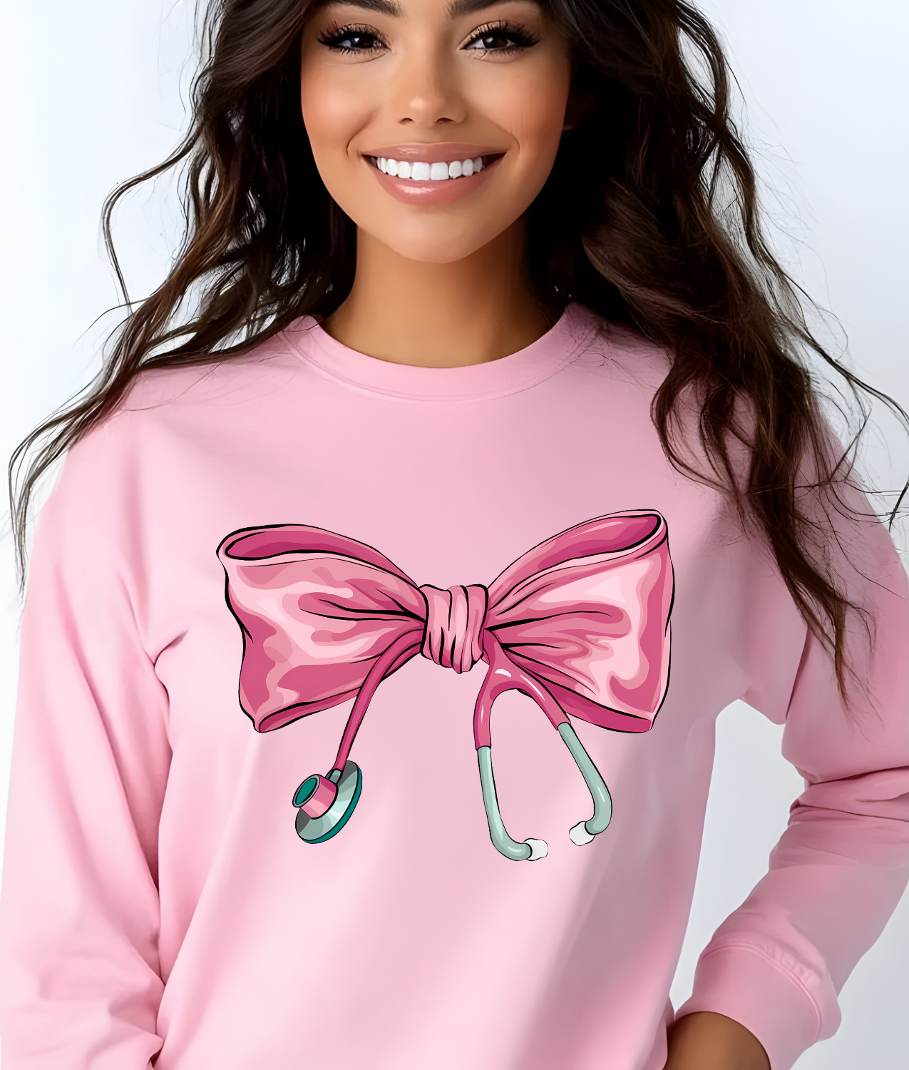 Pink Medical Bow DTF