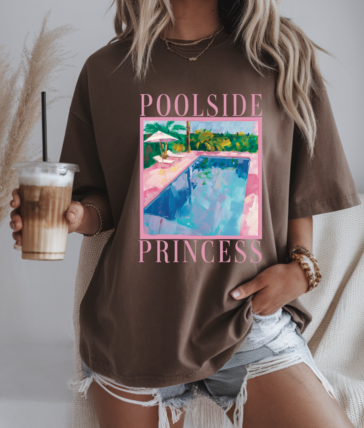 Poolside Princess DTF Transfer