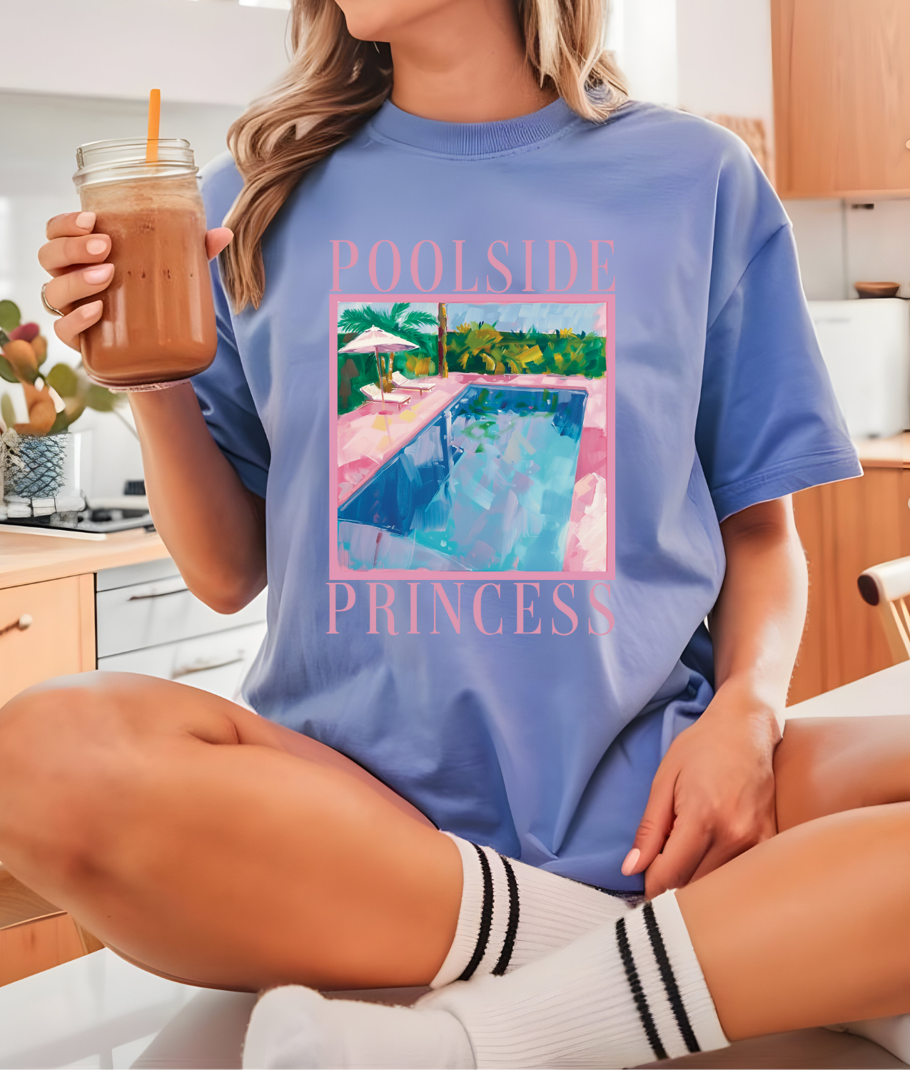 Poolside Princess DTF Transfer