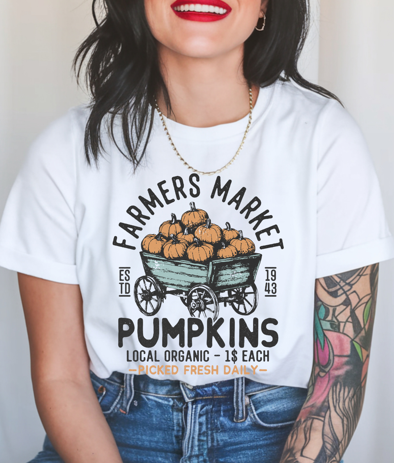 Pumpkins Farmers Market DTF Transfer