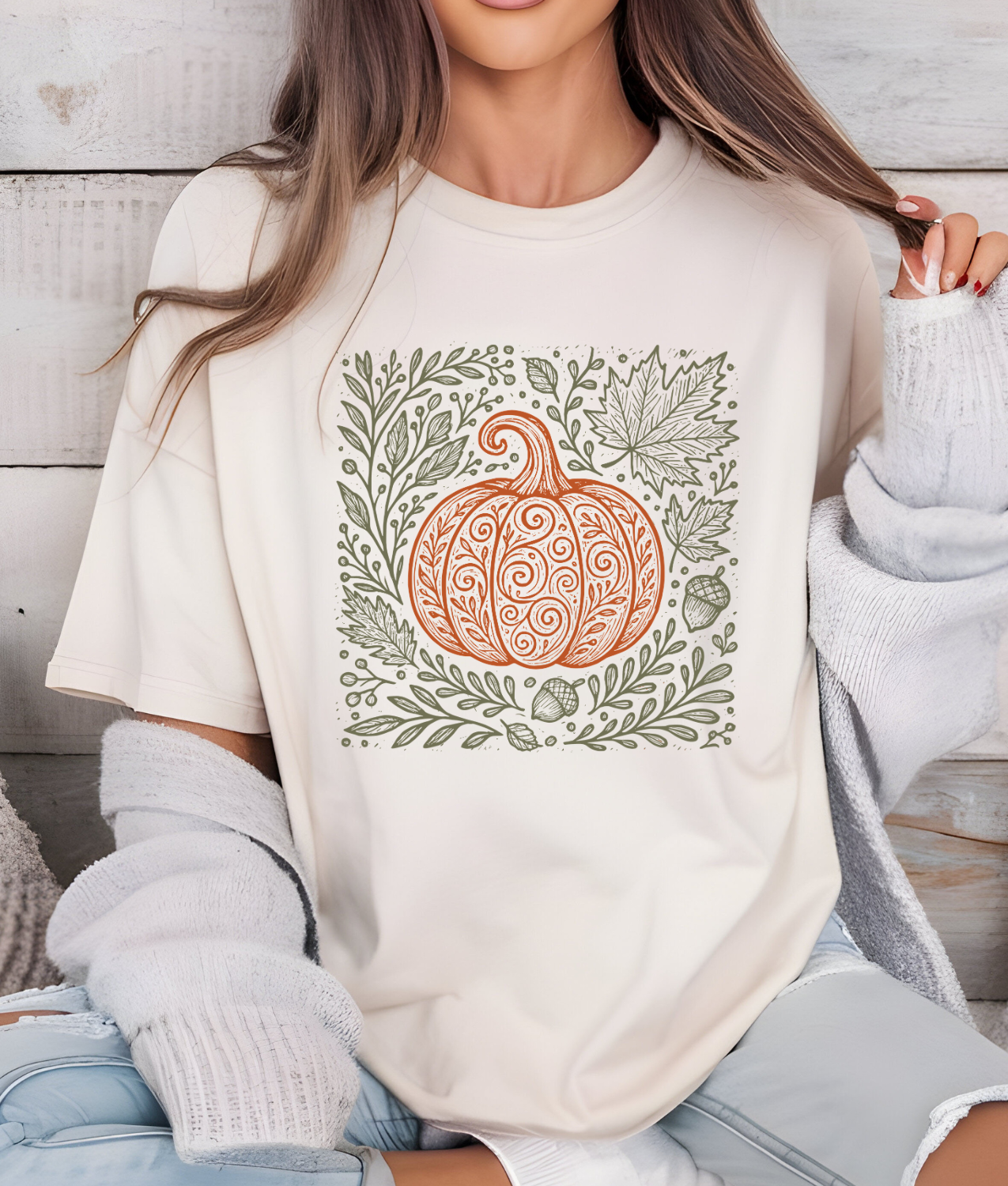 Retro Pumpkin DTF Transfer