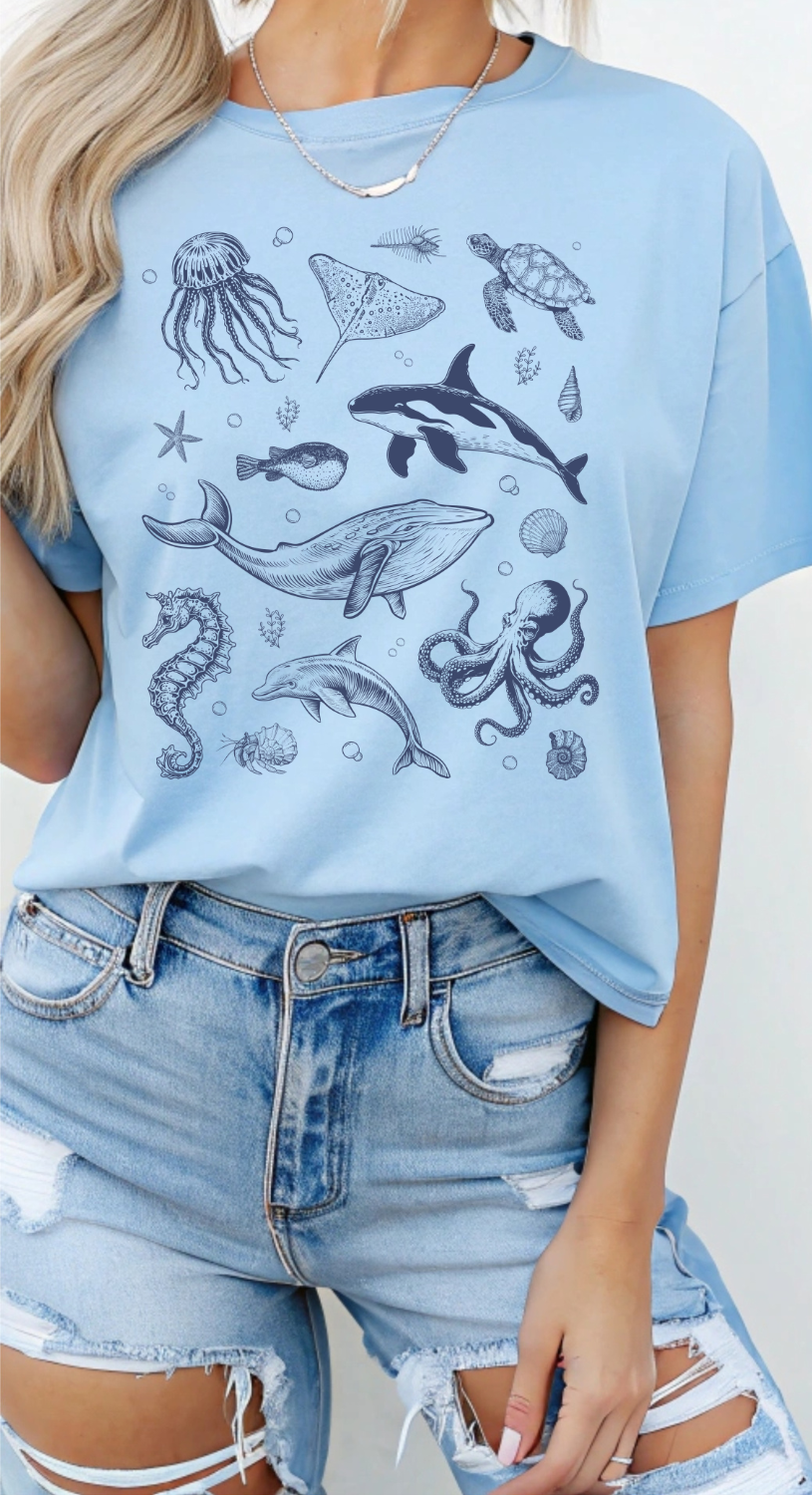 Sea Animal DTF Transfer