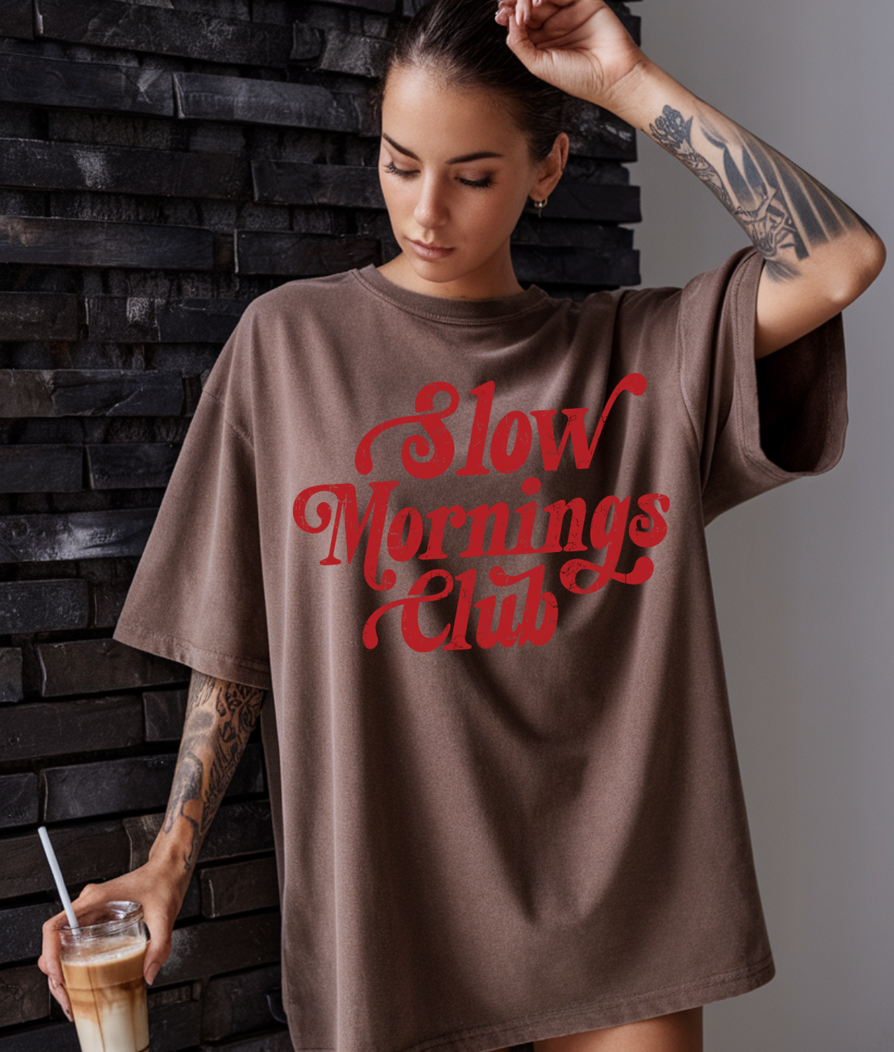 Slow Mornings Club DTF Transfer