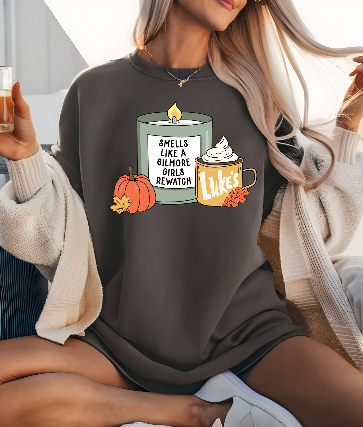 Smells Like a Gilmore Girls Rewatch DTF Transfer