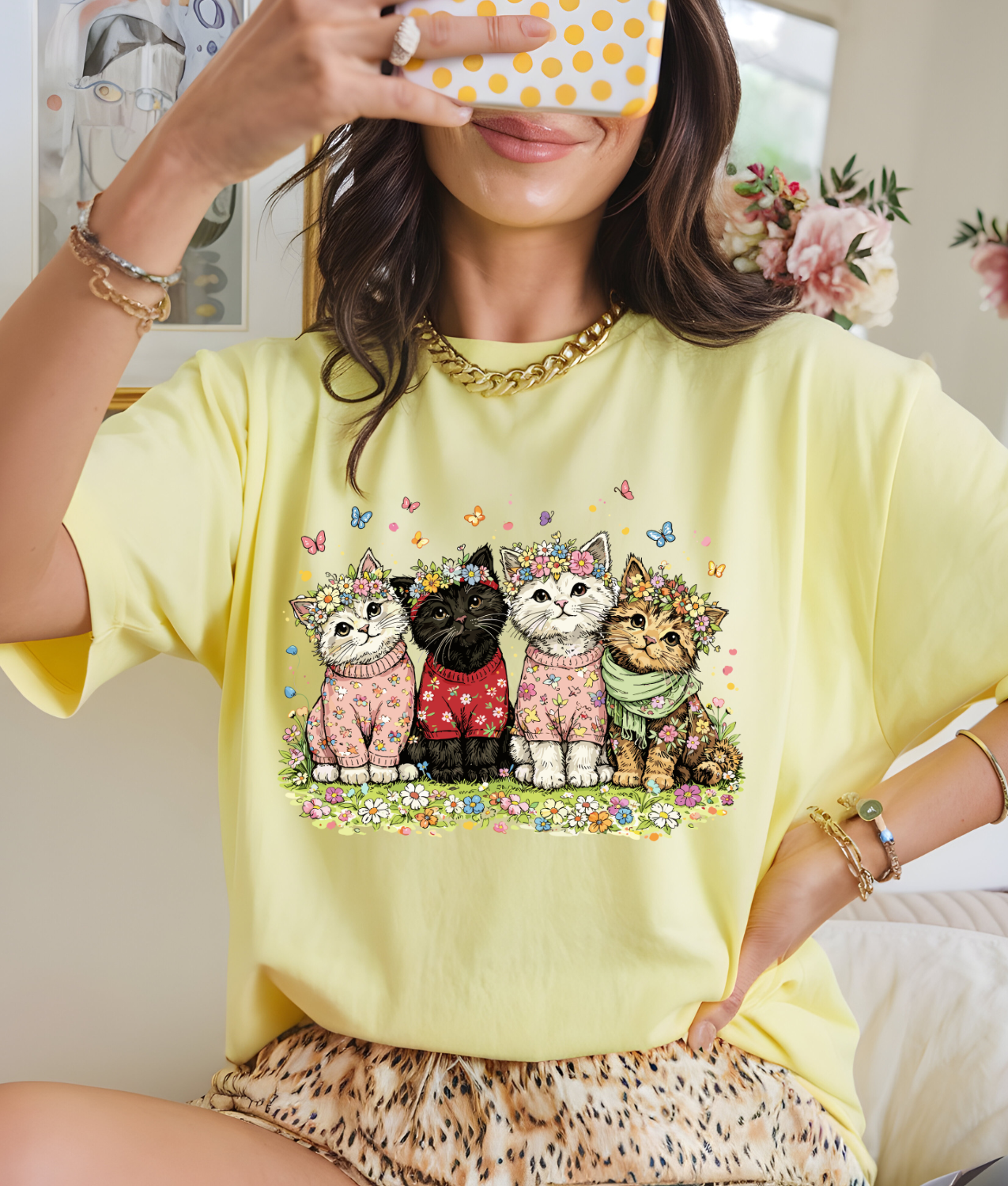 Spring Kitties DTF Transfer